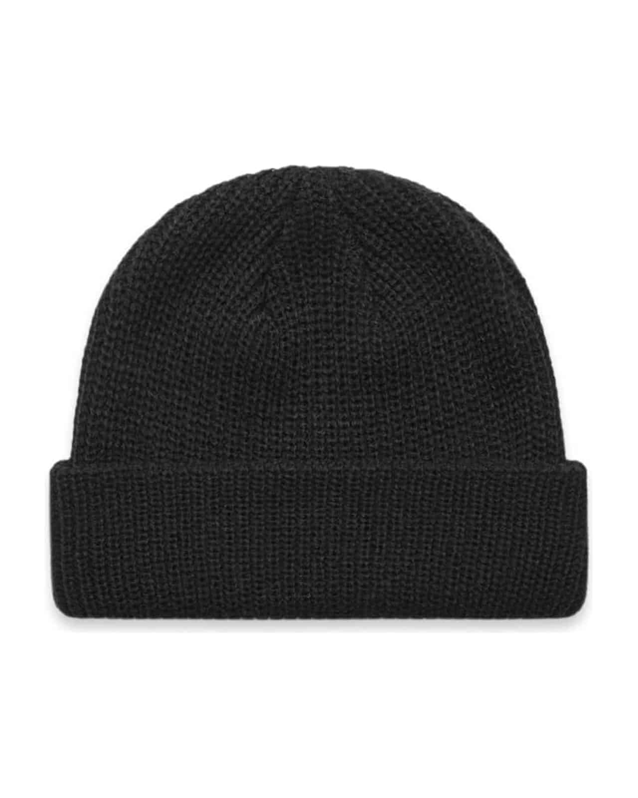AS Colour 1120 Mütze Black – Vorderseite