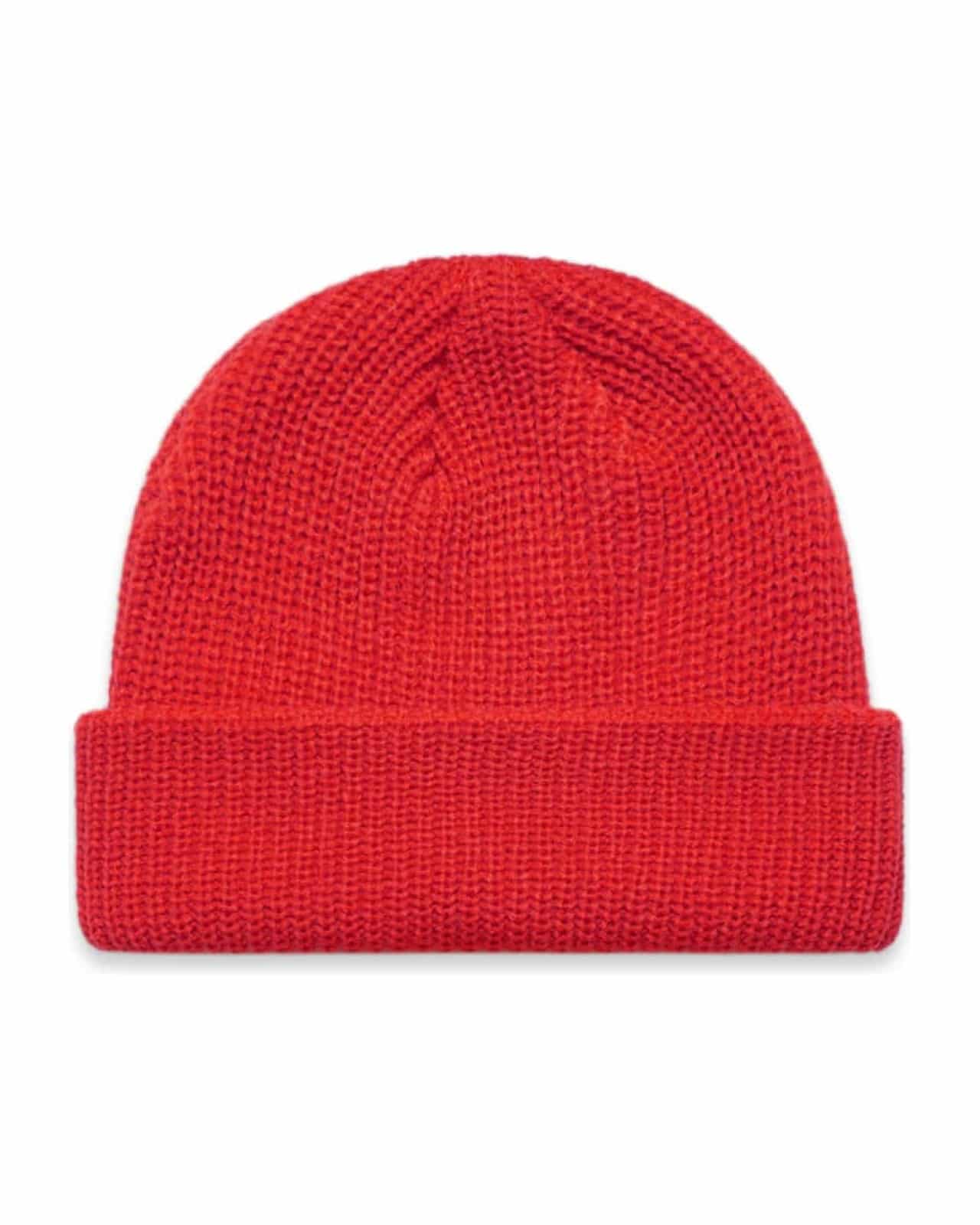 AS Colour 1120 Mütze Red – Vorderseite