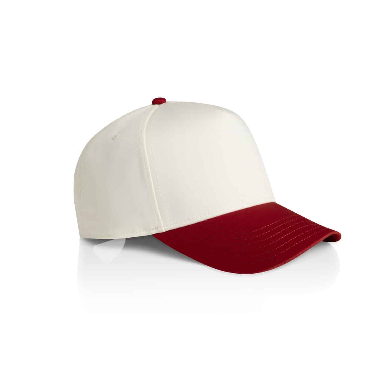 AS Colour 1165 Cap Natural/Cardinal – Seitenansicht