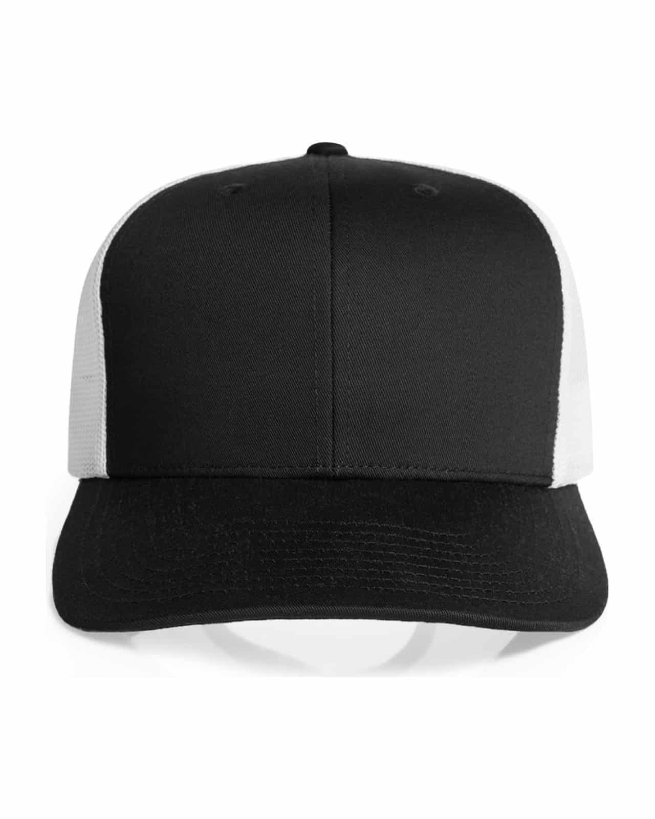 AS Colour 1191 Cap Black/White – Vorderseite