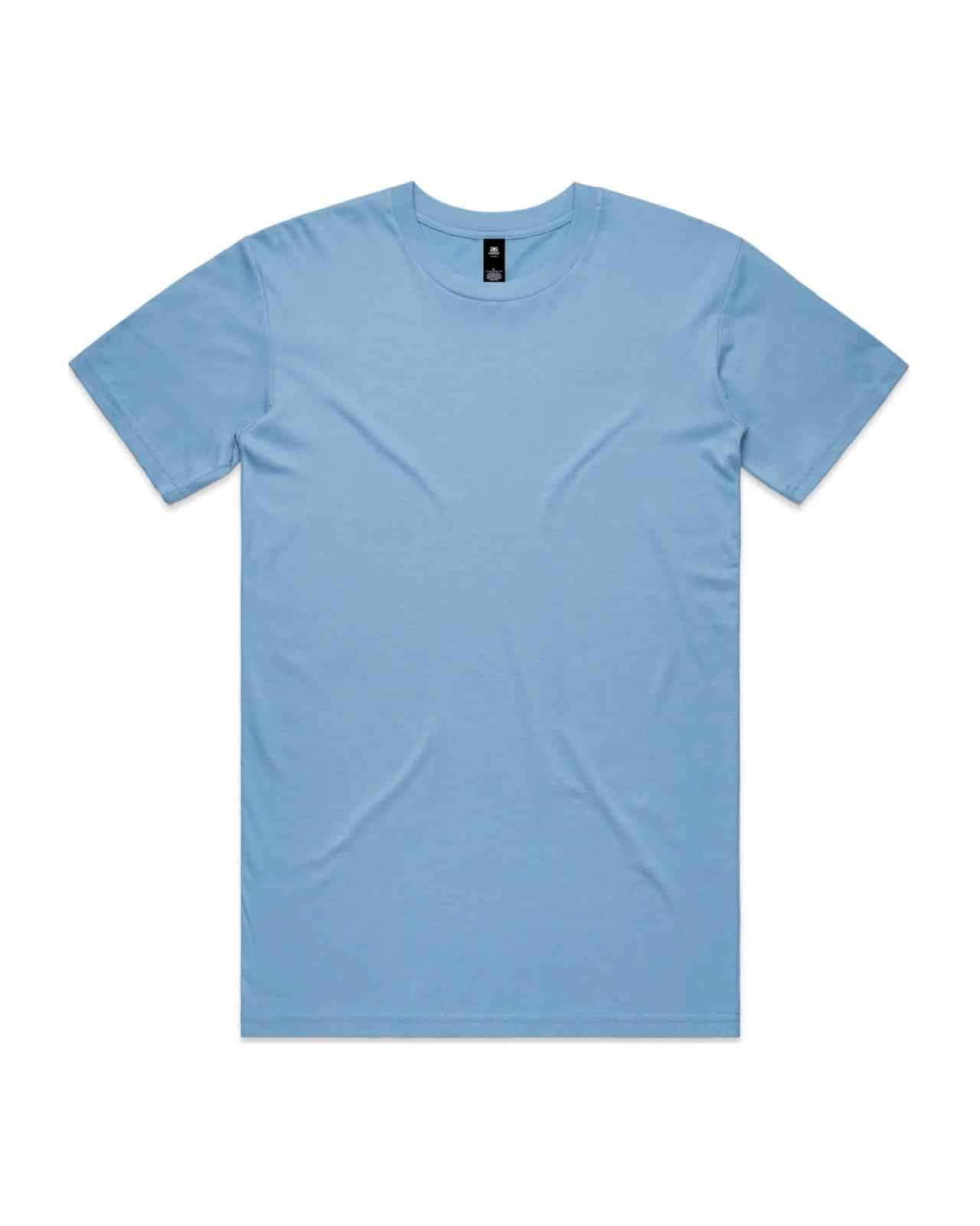 AS Colour 5001 T-Shirt Carolina Blue – Vorderseite