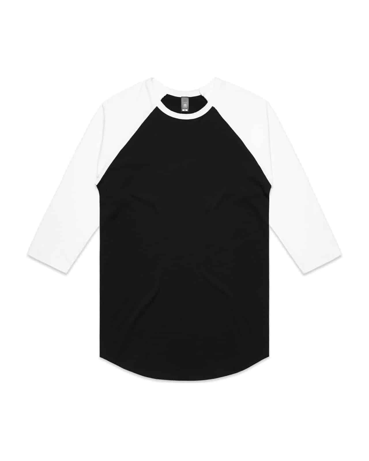 AS Colour 5012 T-Shirt Black/White – Vorderseite