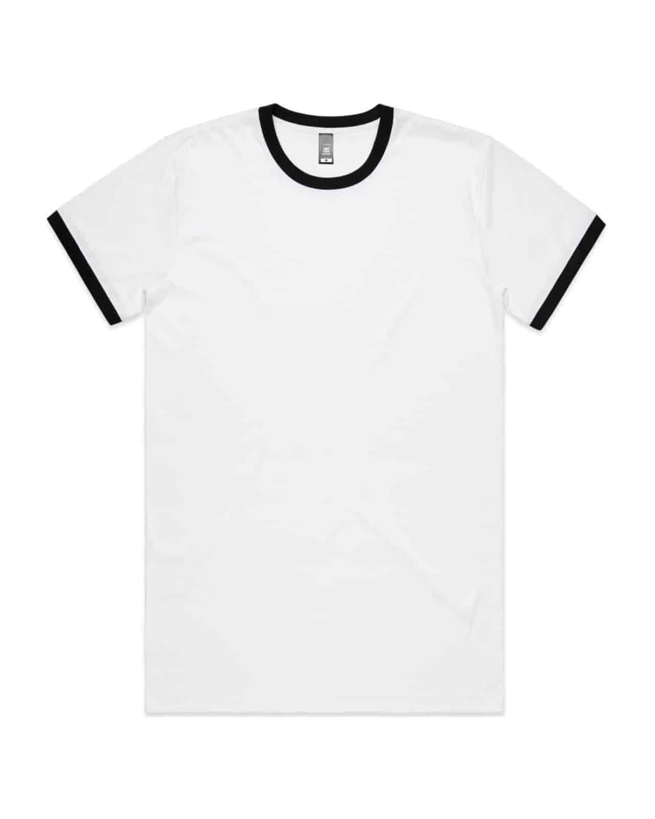 AS Colour 5053 T-Shirt White/Black – Vorderseite