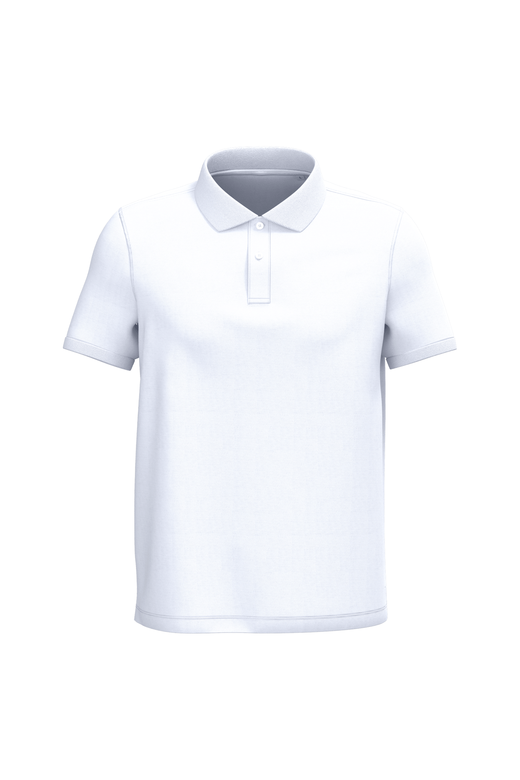 Native Spirit NS207 Bio-Poloshirt White – Vorderseite