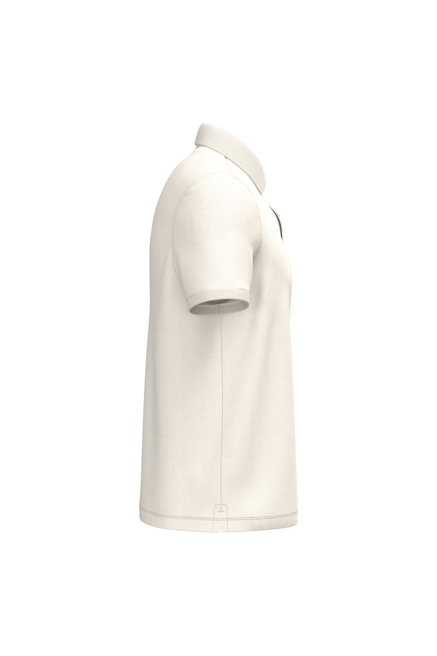 Native Spirit NS207 Bio-Poloshirt Ivory – Seitenansicht