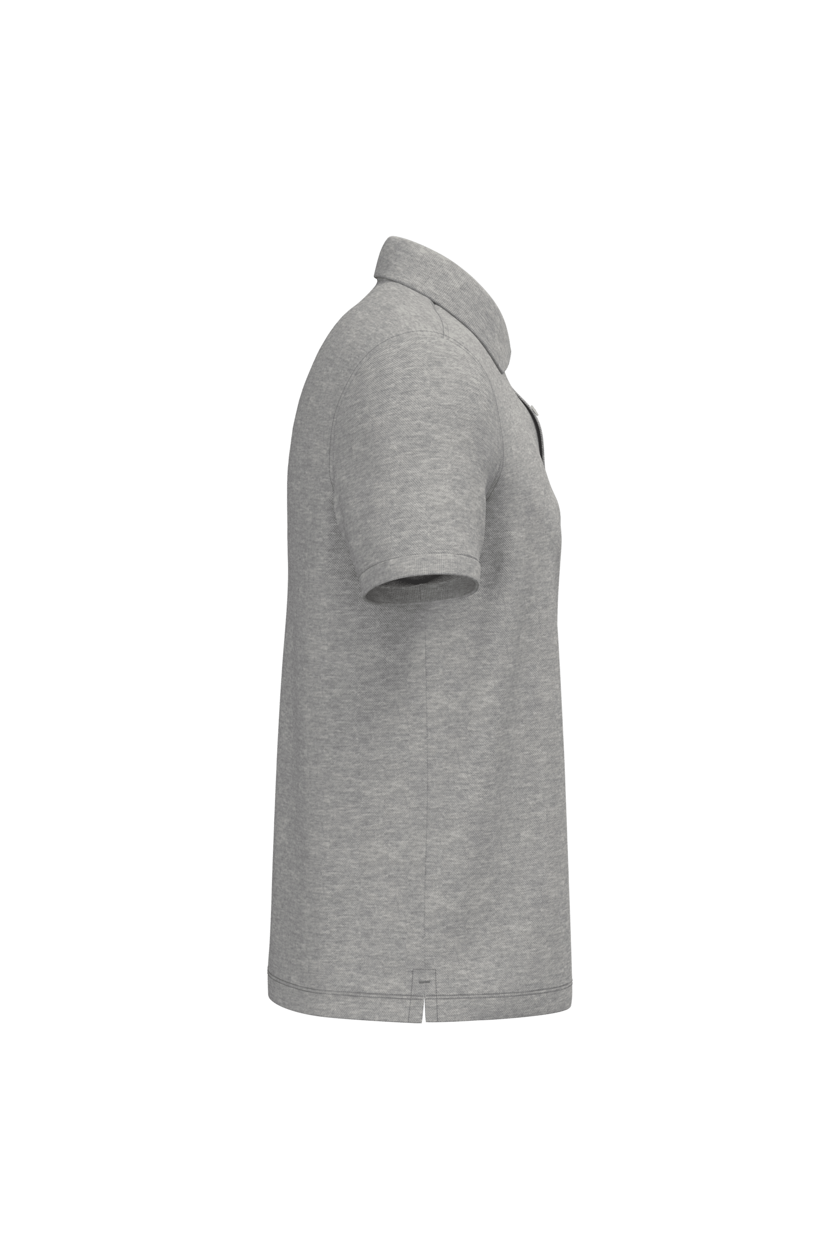 Native Spirit NS207 Bio-Poloshirt Moon Grey Heather – Seitenansicht