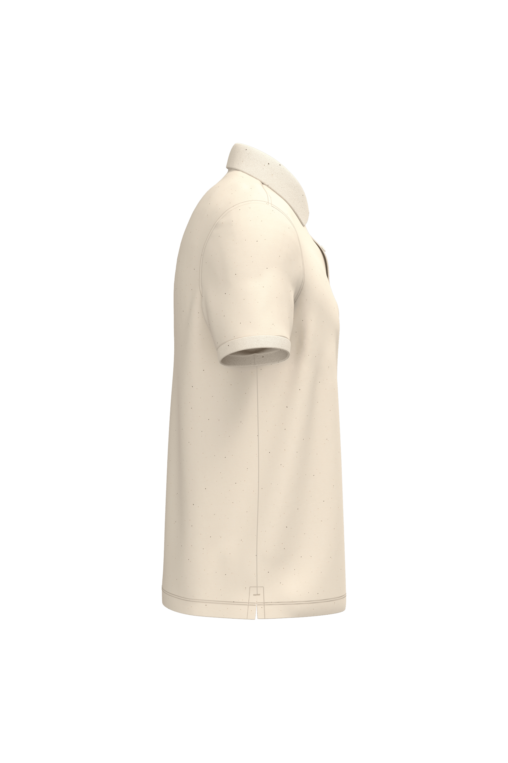Native Spirit NS207 Bio-Poloshirt Raw Natural – Seitenansicht
