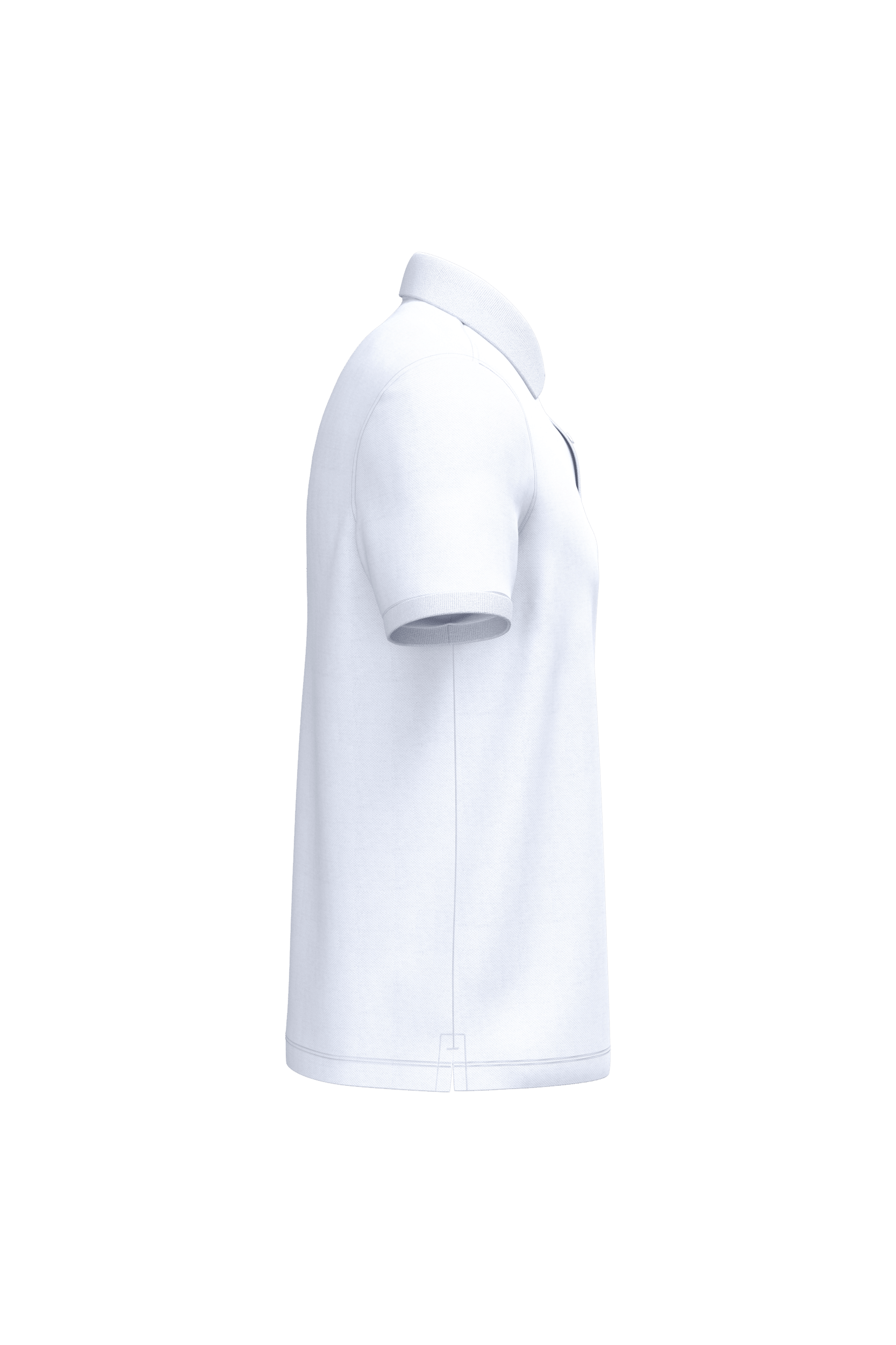 Native Spirit NS207 Bio-Poloshirt White – Seitenansicht