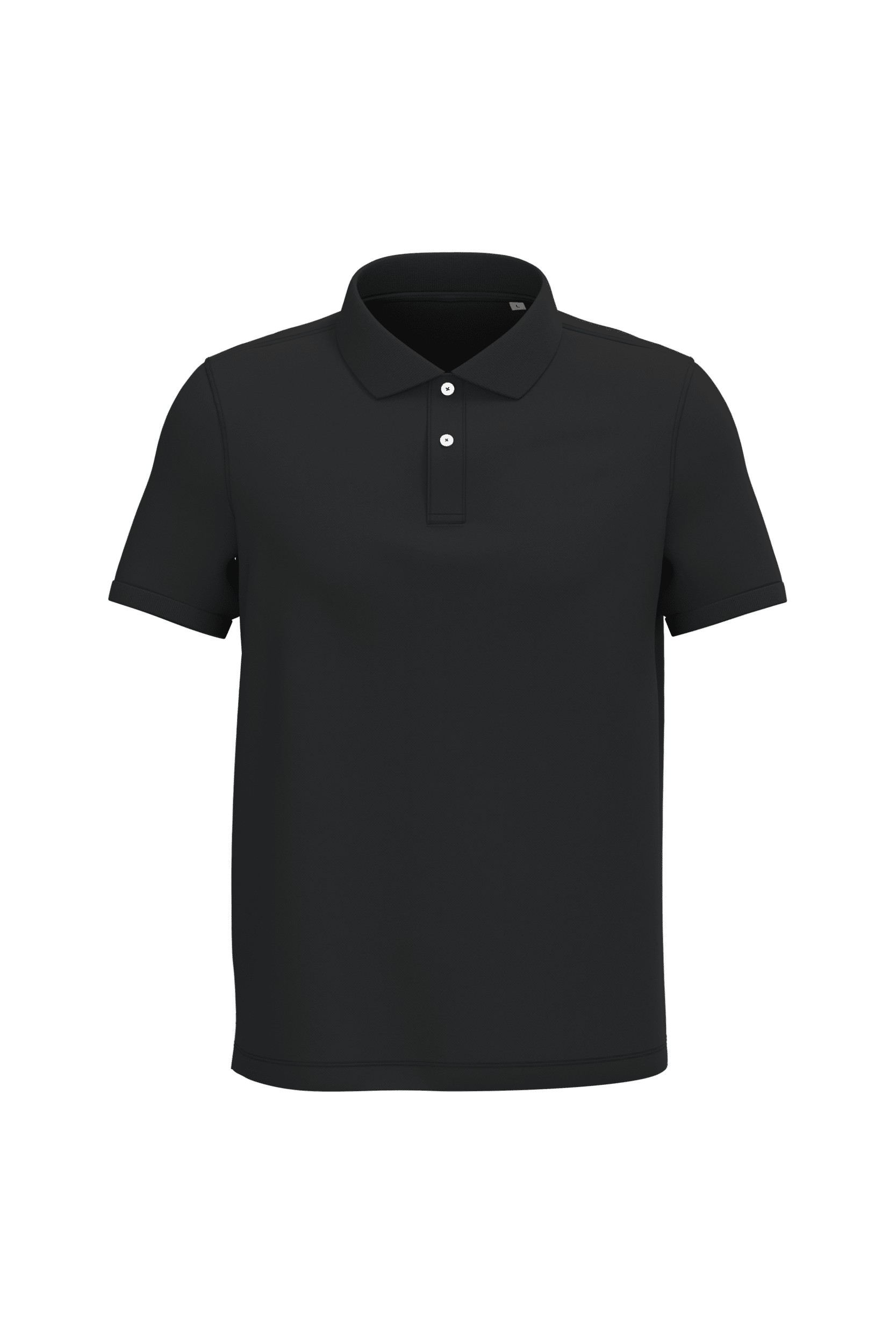 Native Spirit NS207 Bio-Poloshirt Black – Vorderseite
