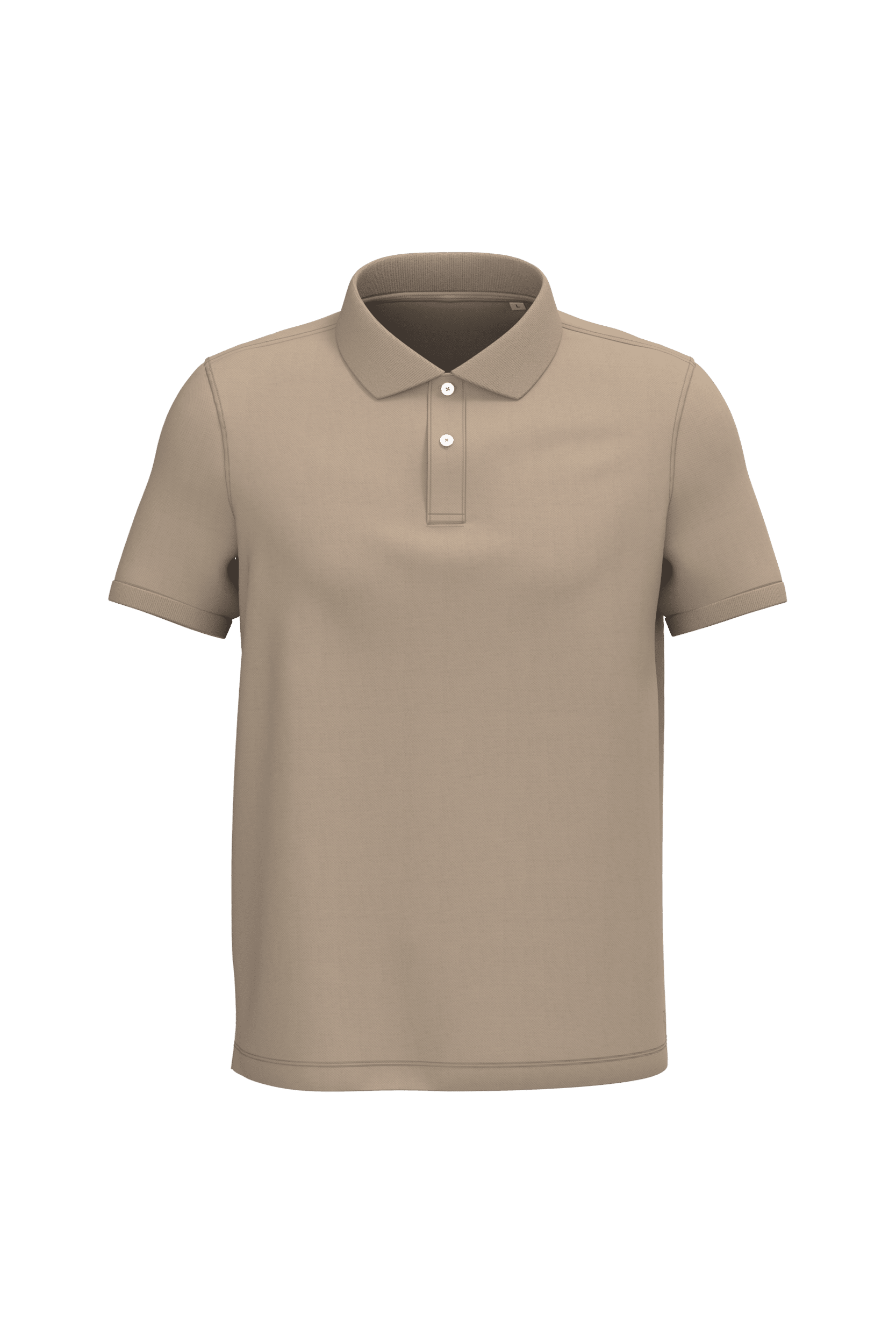 Native Spirit NS207 Bio-Poloshirt Wet Sand – Vorderseite