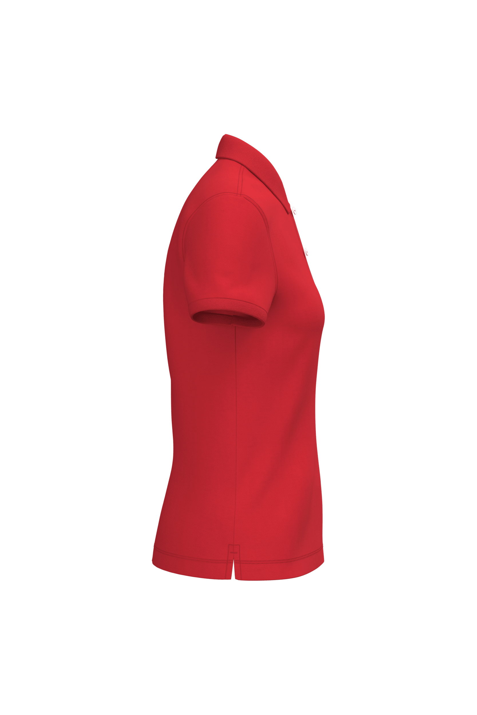 Native Spirit NS208 Bio-Poloshirt Poppy Red – Seitenansicht