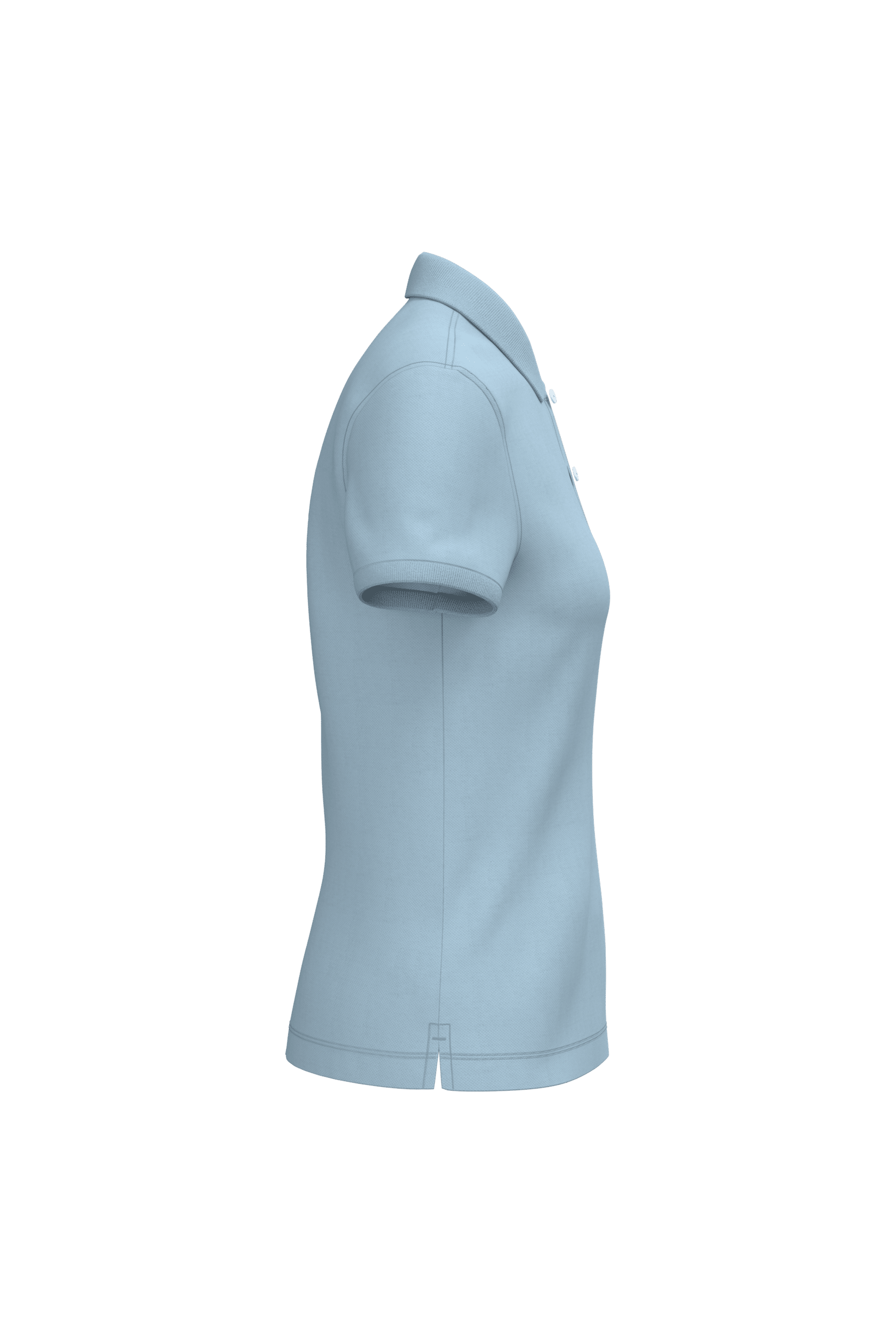 Native Spirit NS208 Bio-Poloshirt Aquamarine – Seitenansicht