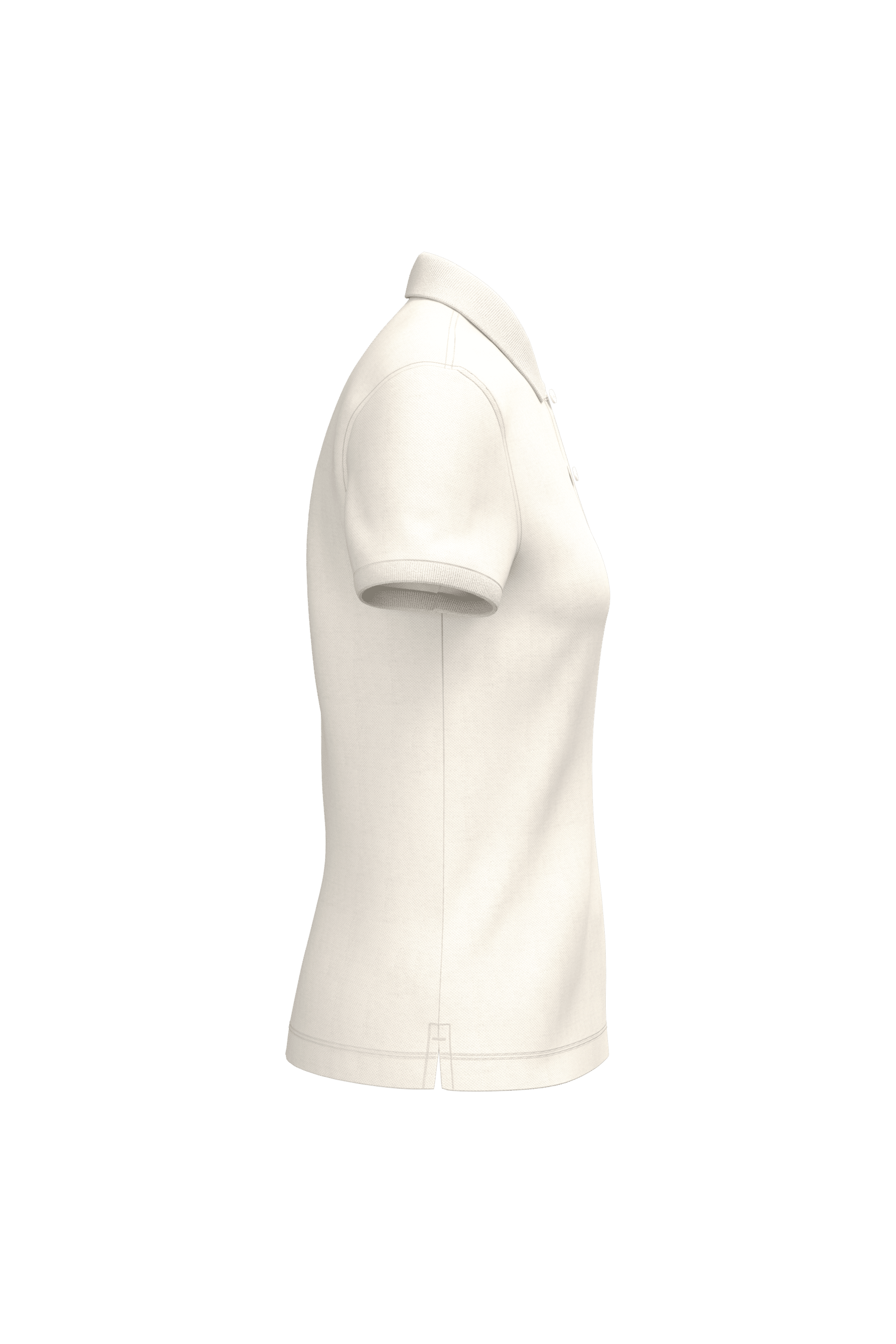 Native Spirit NS208 Bio-Poloshirt Ivory – Seitenansicht