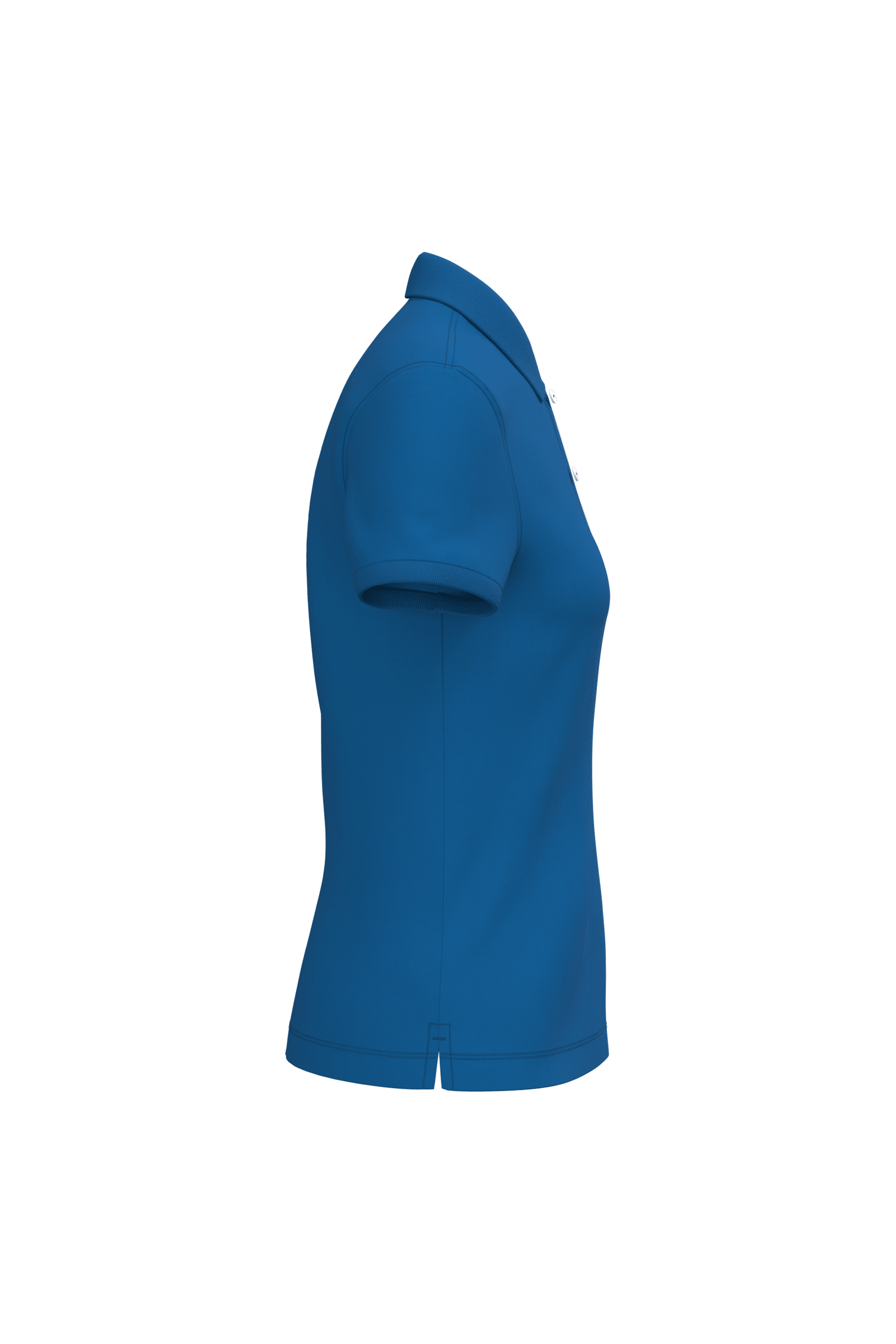 Native Spirit NS208 Bio-Poloshirt Sea Blue – Seitenansicht
