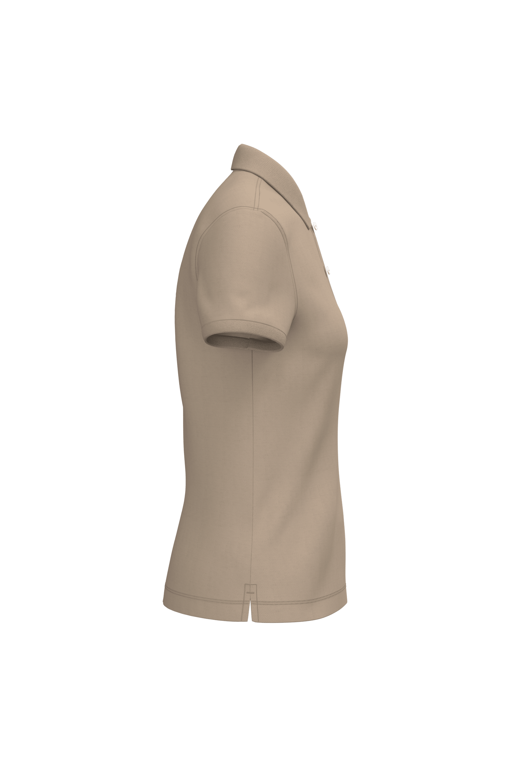 Native Spirit NS208 Bio-Poloshirt Wet Sand – Seitenansicht