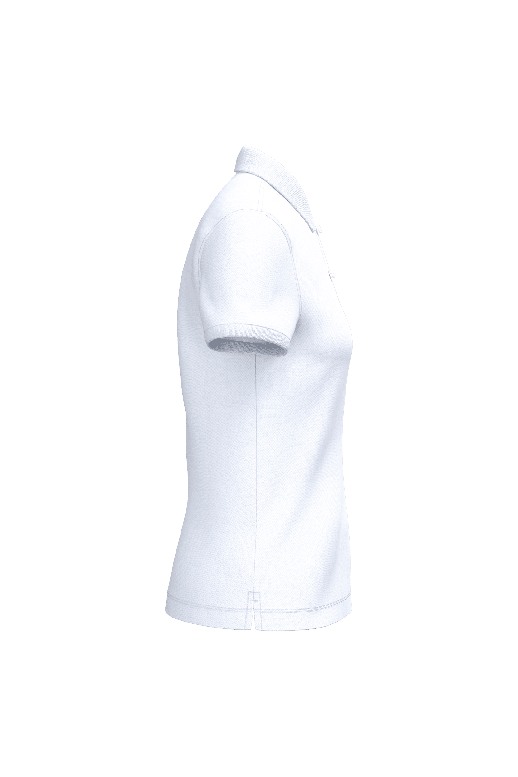 Native Spirit NS208 Bio-Poloshirt White – Seitenansicht
