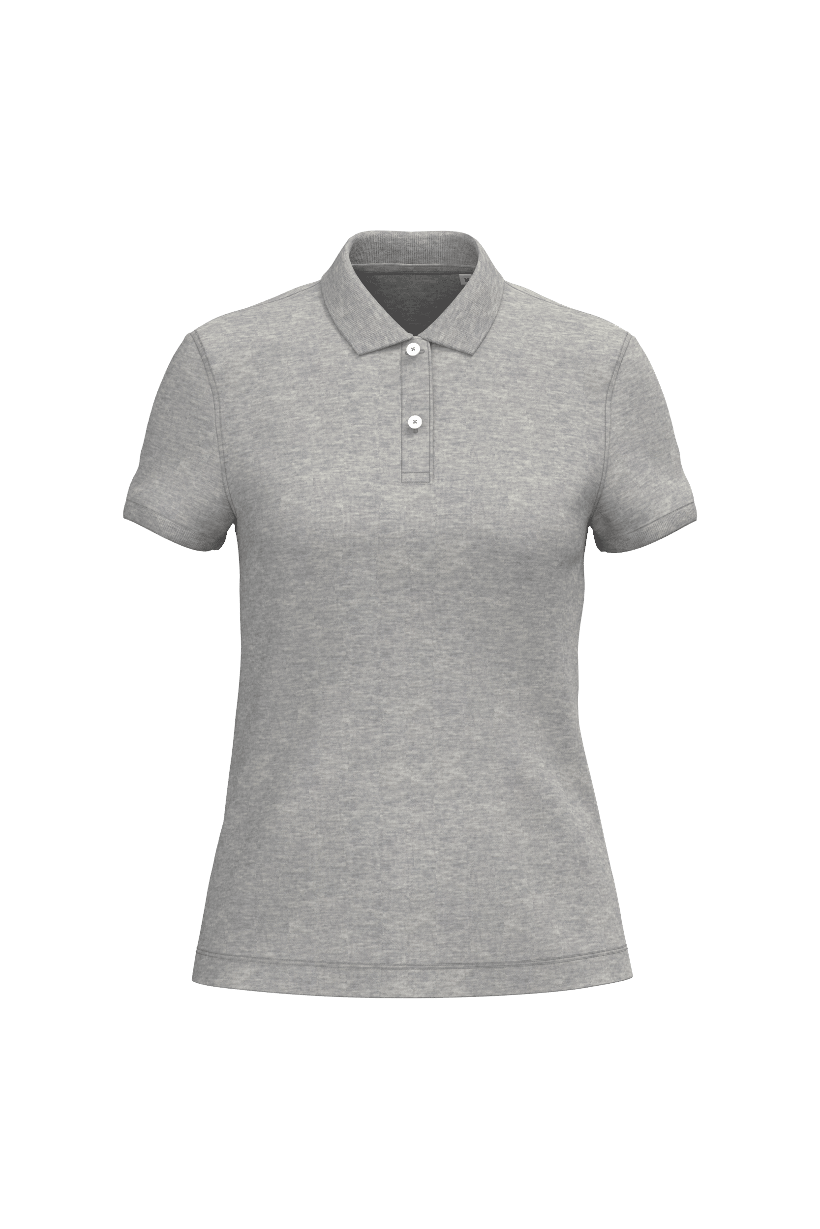Native Spirit NS208 Bio-Poloshirt Moon Grey Heather – Vorderseite