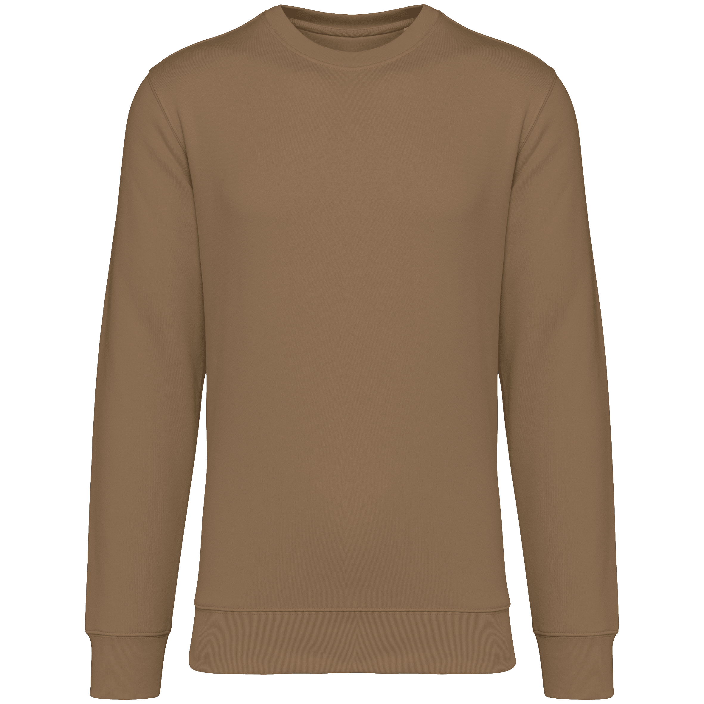 Native Spirit NS400 Bio-Sweatshirt Dark camel – Vorderseite