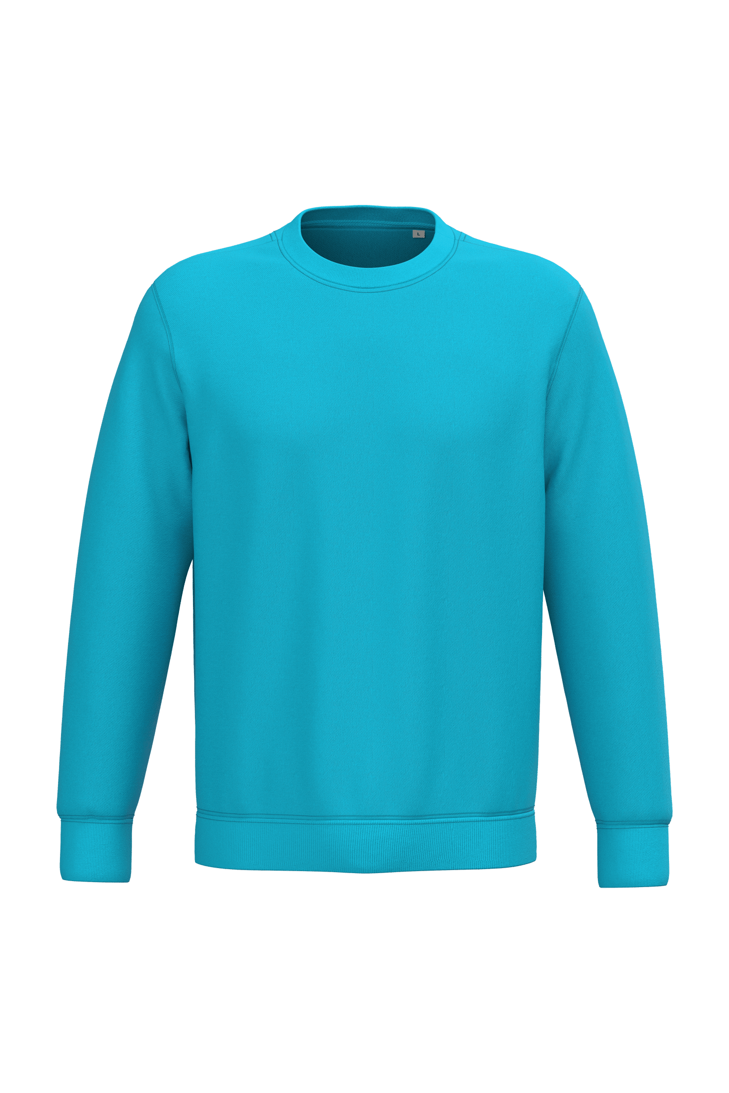 Native Spirit NS400 Bio-Sweatshirt Light Turquoise – Vorderseite