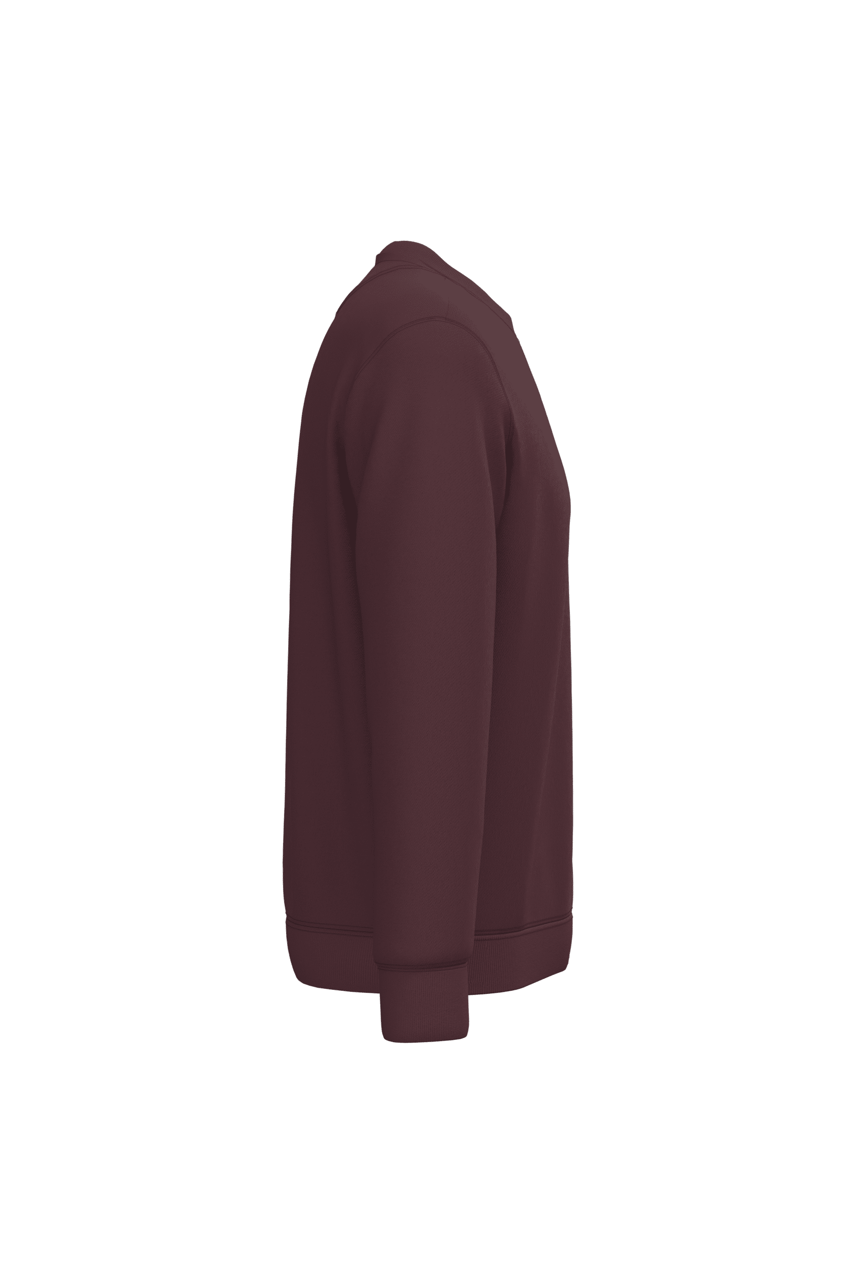 Native Spirit NS400 Bio-Sweatshirt Dark Cherry – Seitenansicht