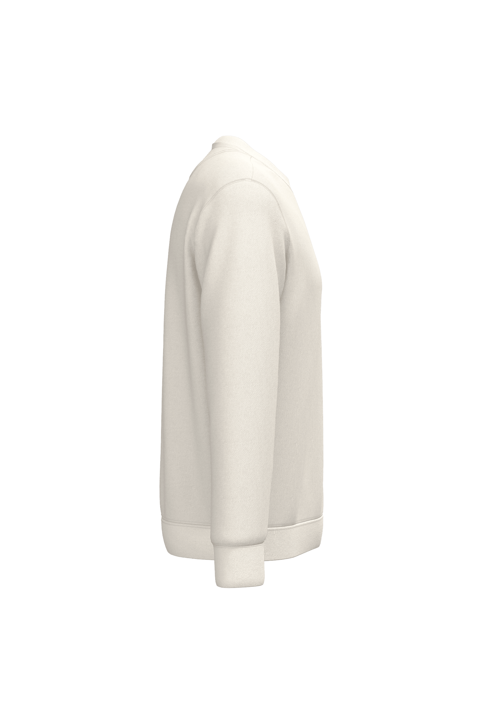 Native Spirit NS400 Bio-Sweatshirt Ivory – Seitenansicht