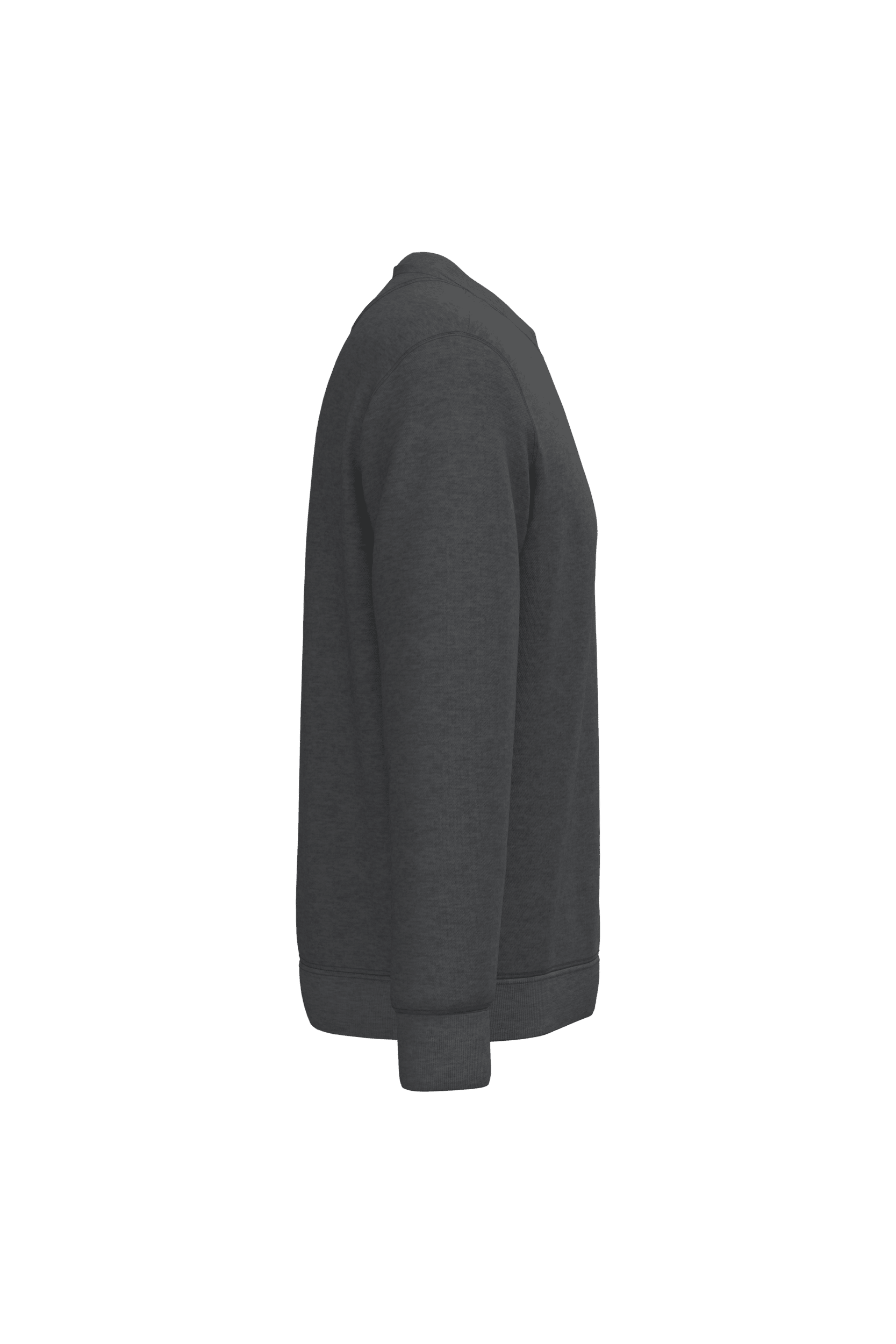 Native Spirit NS400 Bio-Sweatshirt Volcano Grey Heather – Seitenansicht