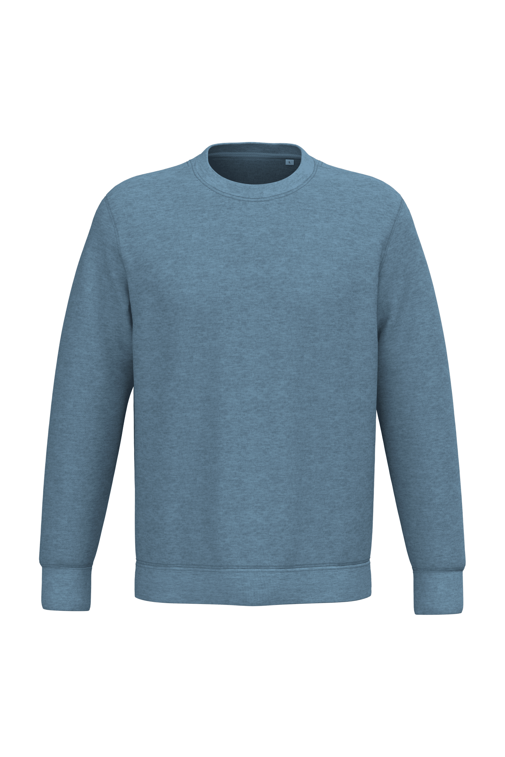 Native Spirit NS400 Bio-Sweatshirt Cool Blue Heather – Vorderseite
