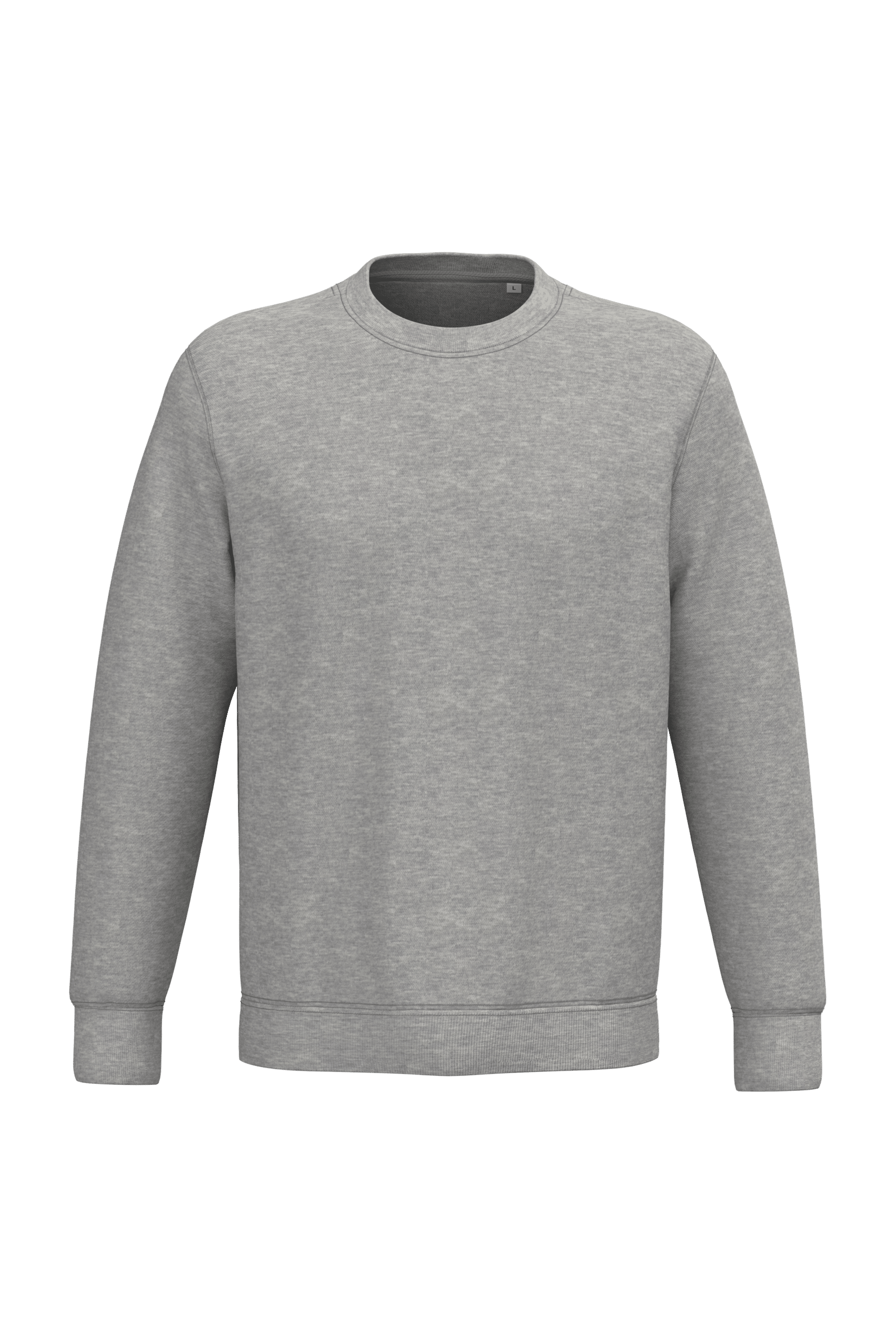 Native Spirit NS400 Bio-Sweatshirt Moon Grey Heather – Vorderseite