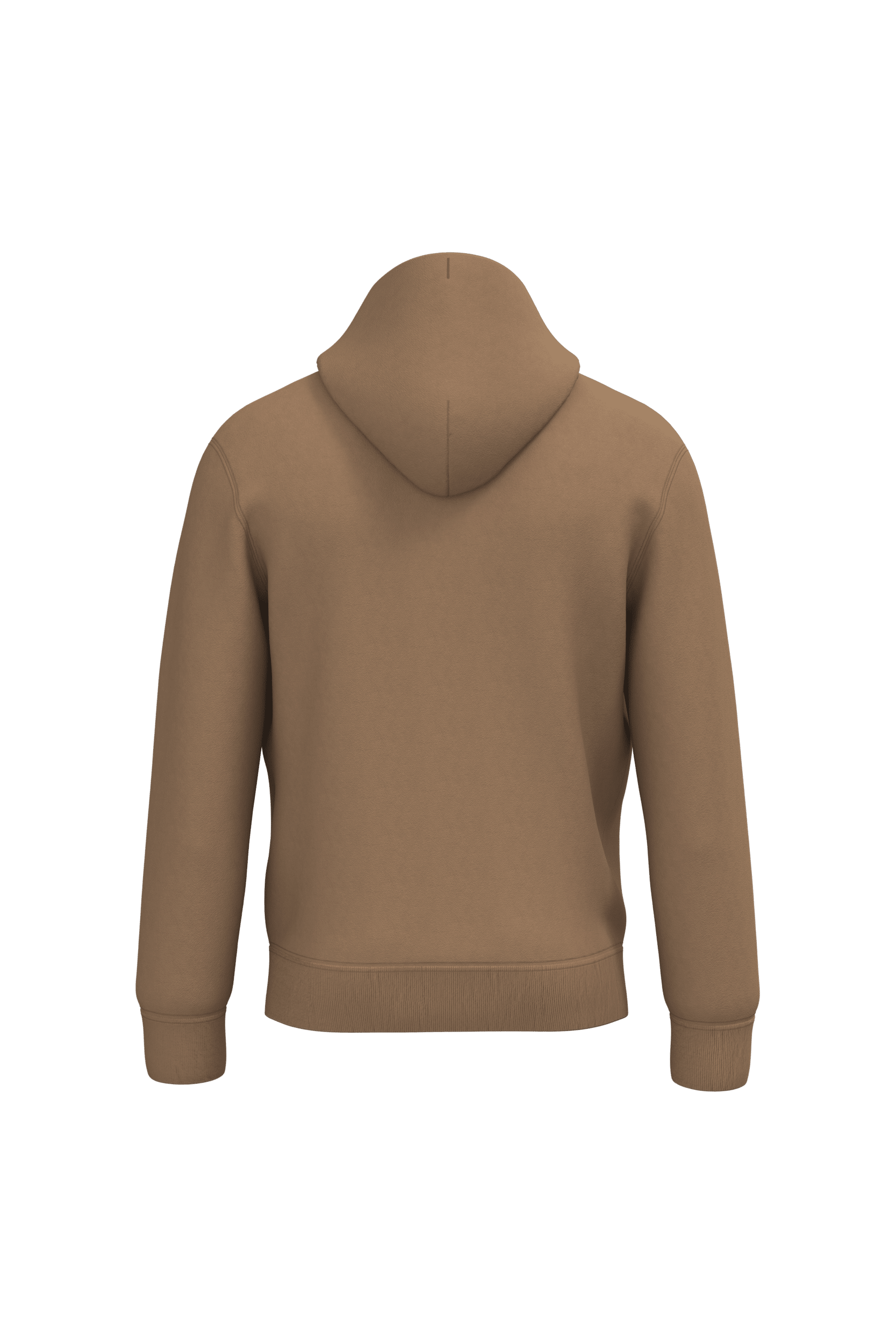 Native Spirit NS401 Bio-Hoodie Dark camel – Rückseite
