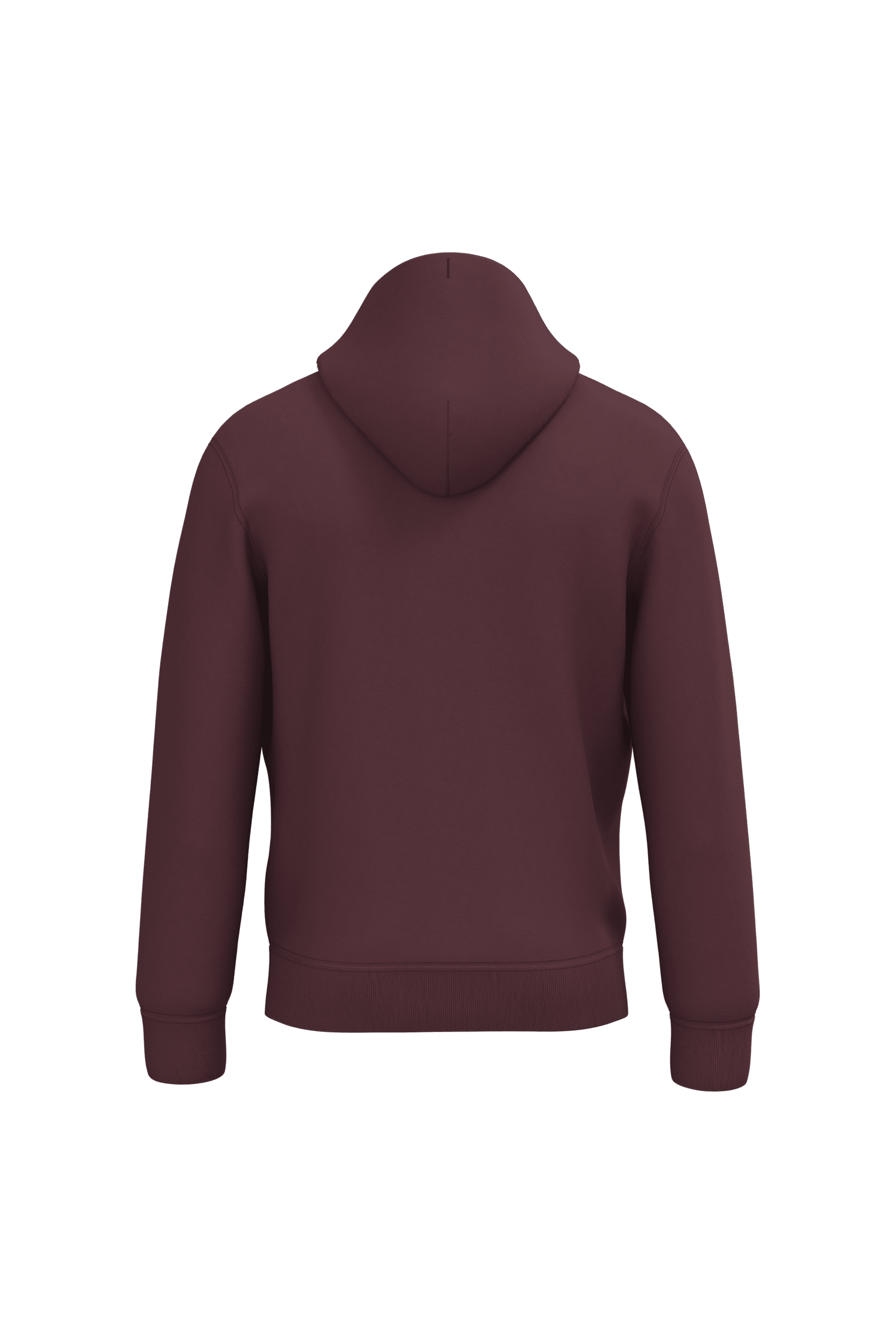 Native Spirit NS401 Bio-Hoodie Dark Cherry – Rückseite