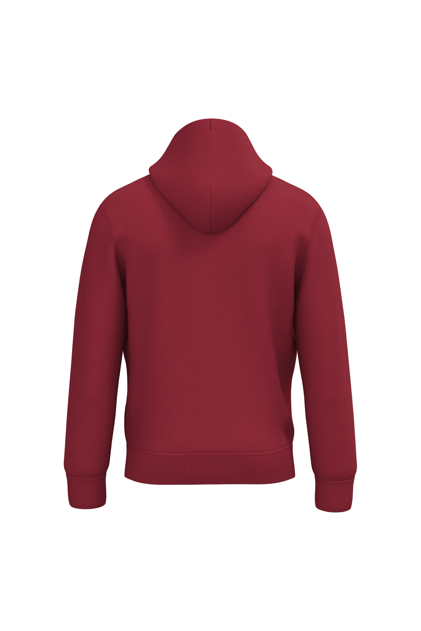 Native Spirit NS401 Bio-Hoodie Hibiscus Red – Rückseite