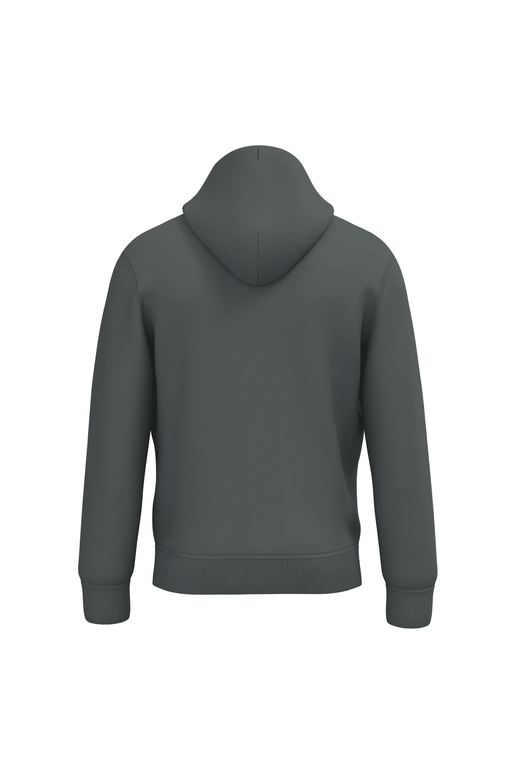 Native Spirit NS401 Bio-Hoodie Iron Grey – Rückseite