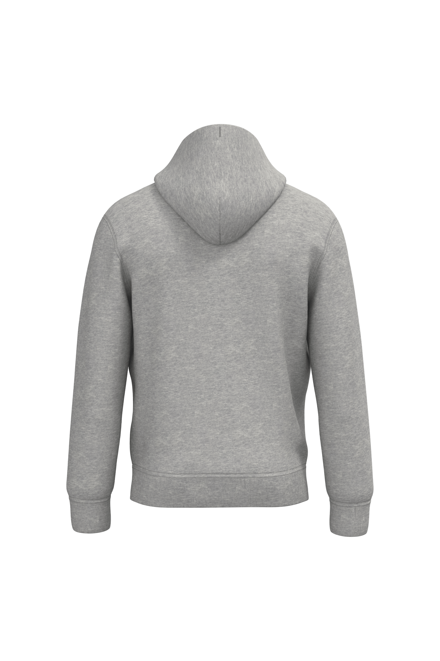 Native Spirit NS401 Bio-Hoodie Moon Grey Heather – Rückseite