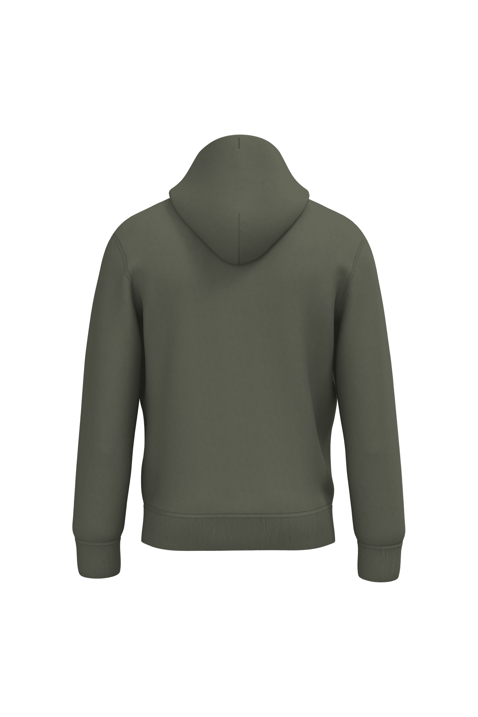 Native Spirit NS401 Bio-Hoodie Organic Khaki – Rückseite