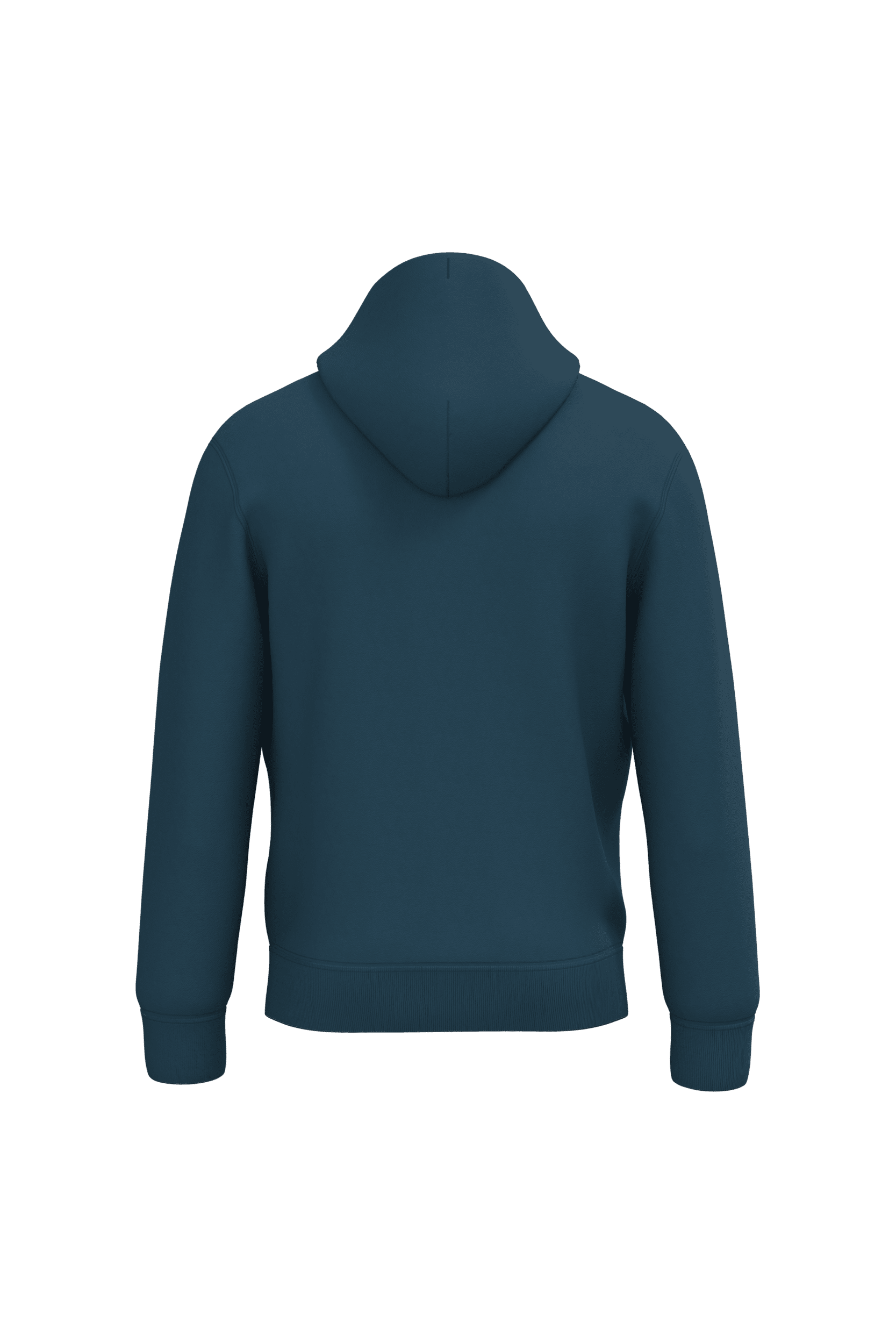 Native Spirit NS401 Bio-Hoodie Peacock Blue – Rückseite