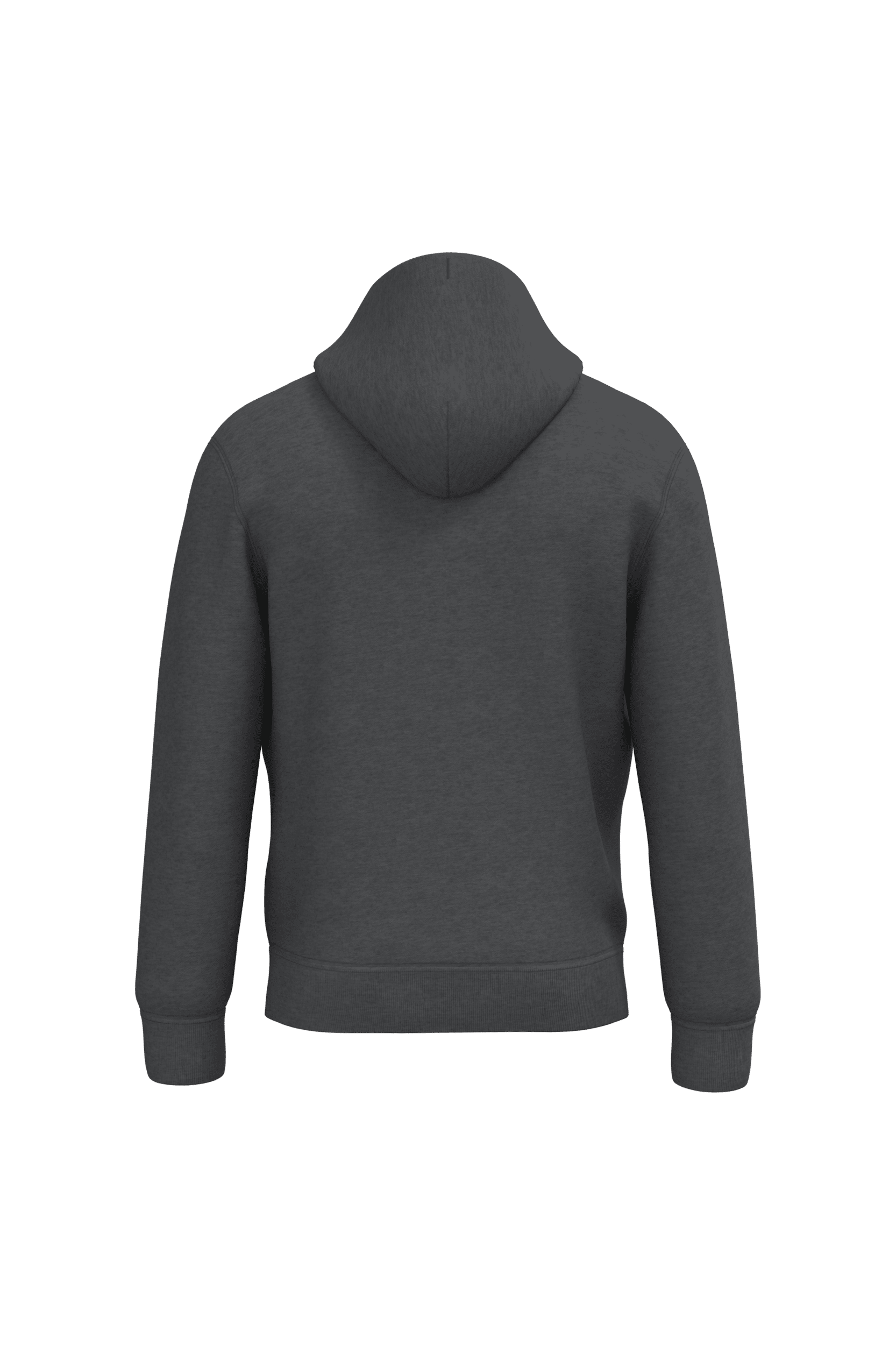 Native Spirit NS401 Bio-Hoodie Volcano Grey Heather – Rückseite
