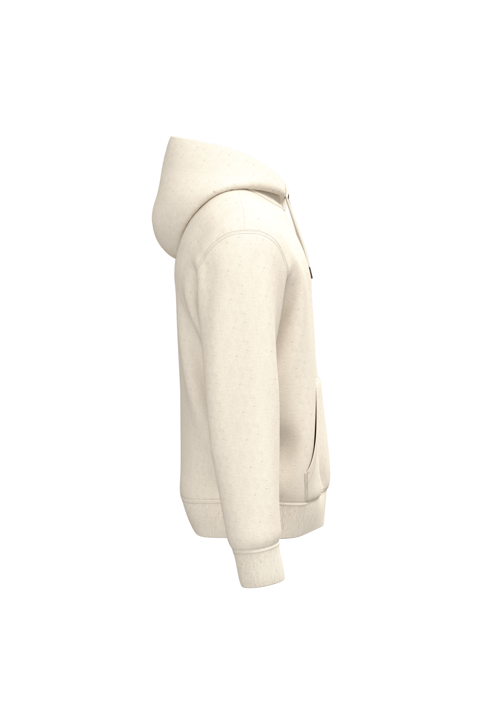 Native Spirit NS401 Bio-Hoodie Raw Natural – Seitenansicht