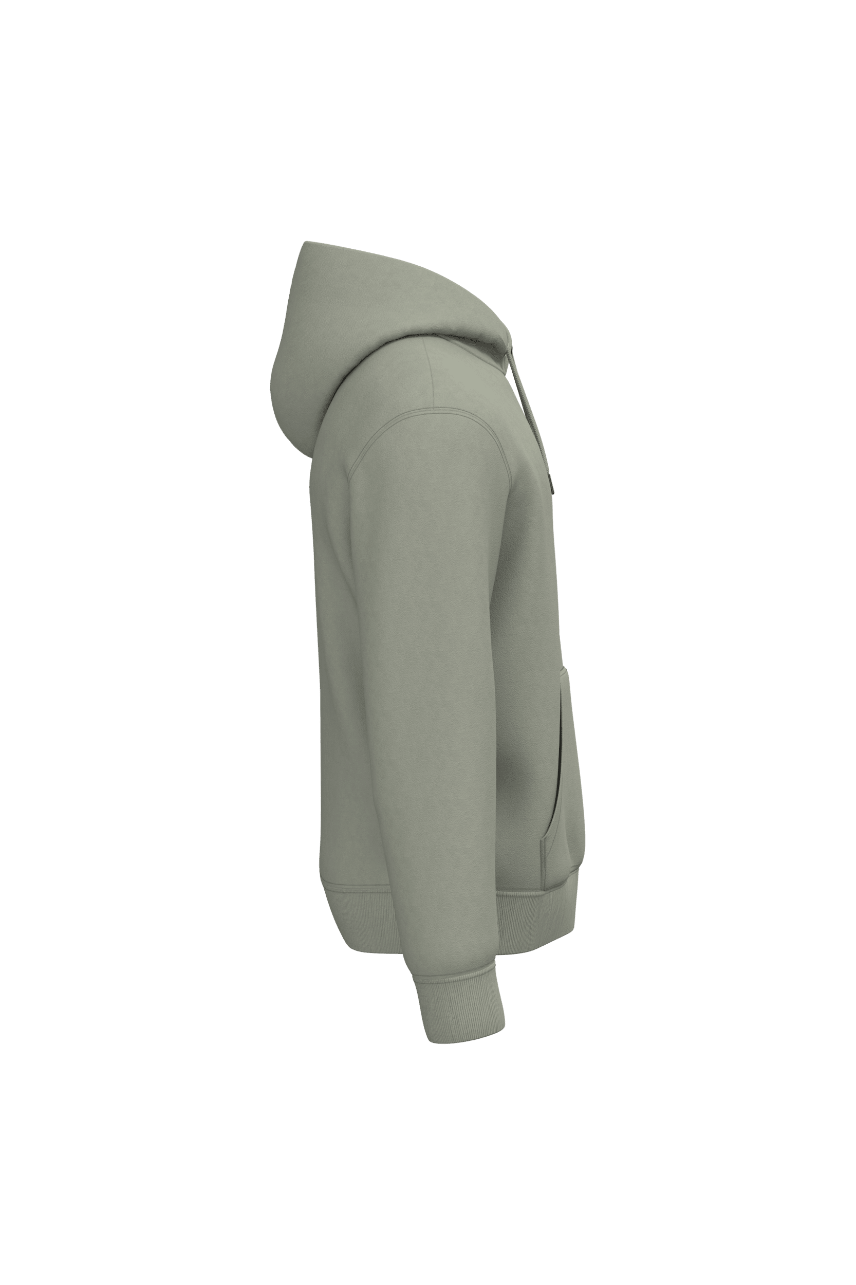 Native Spirit NS401 Bio-Hoodie Almond Green – Seitenansicht