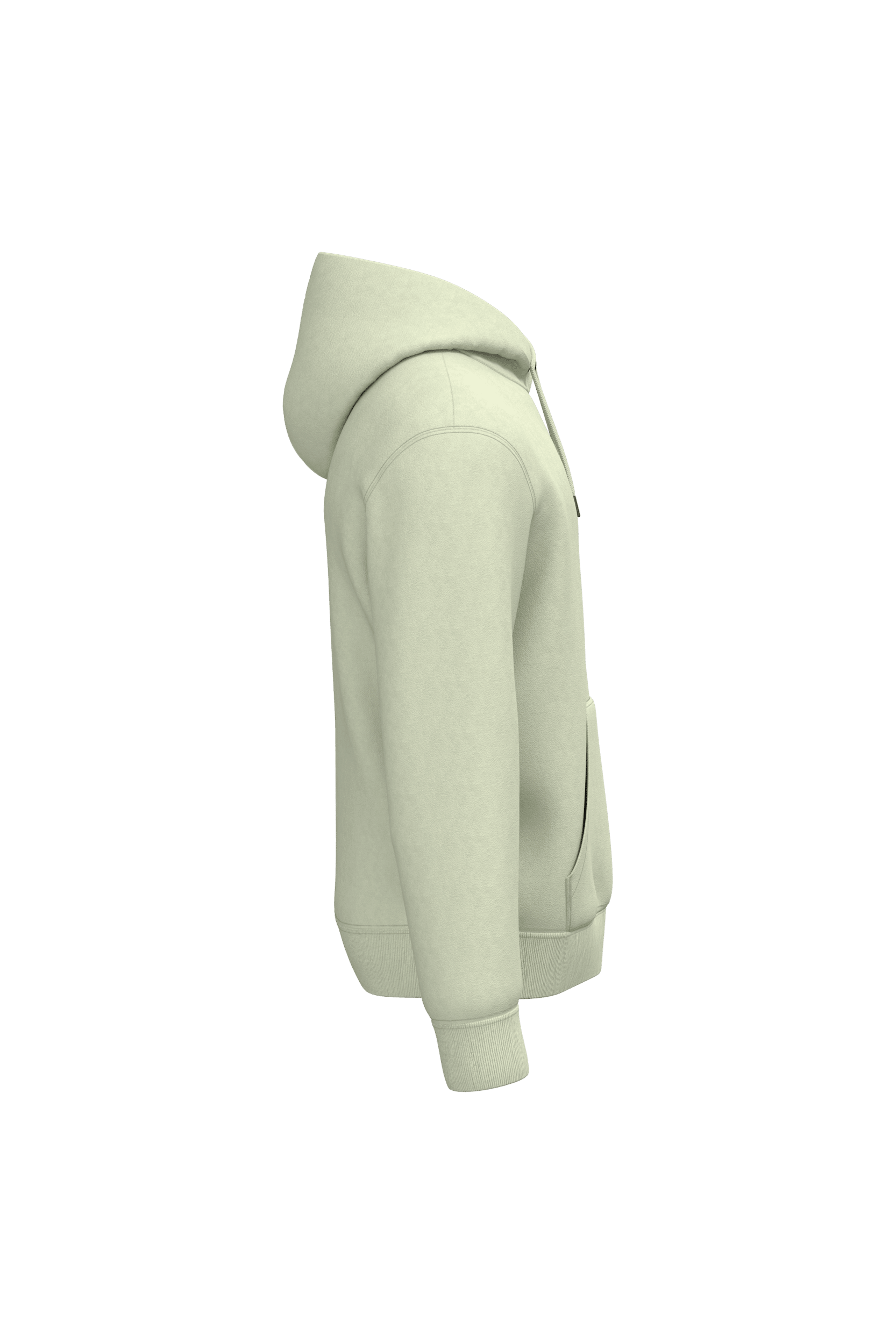 Native Spirit NS401 Bio-Hoodie Celadon Green – Seitenansicht