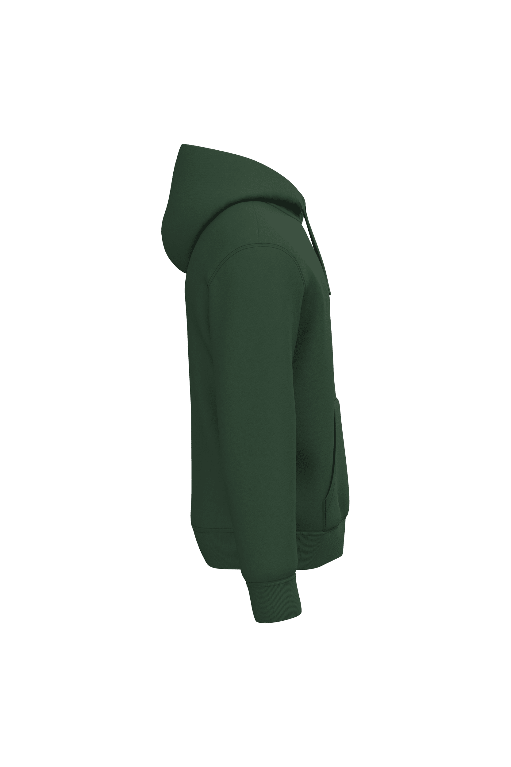 Native Spirit NS401 Bio-Hoodie Forest Green – Seitenansicht