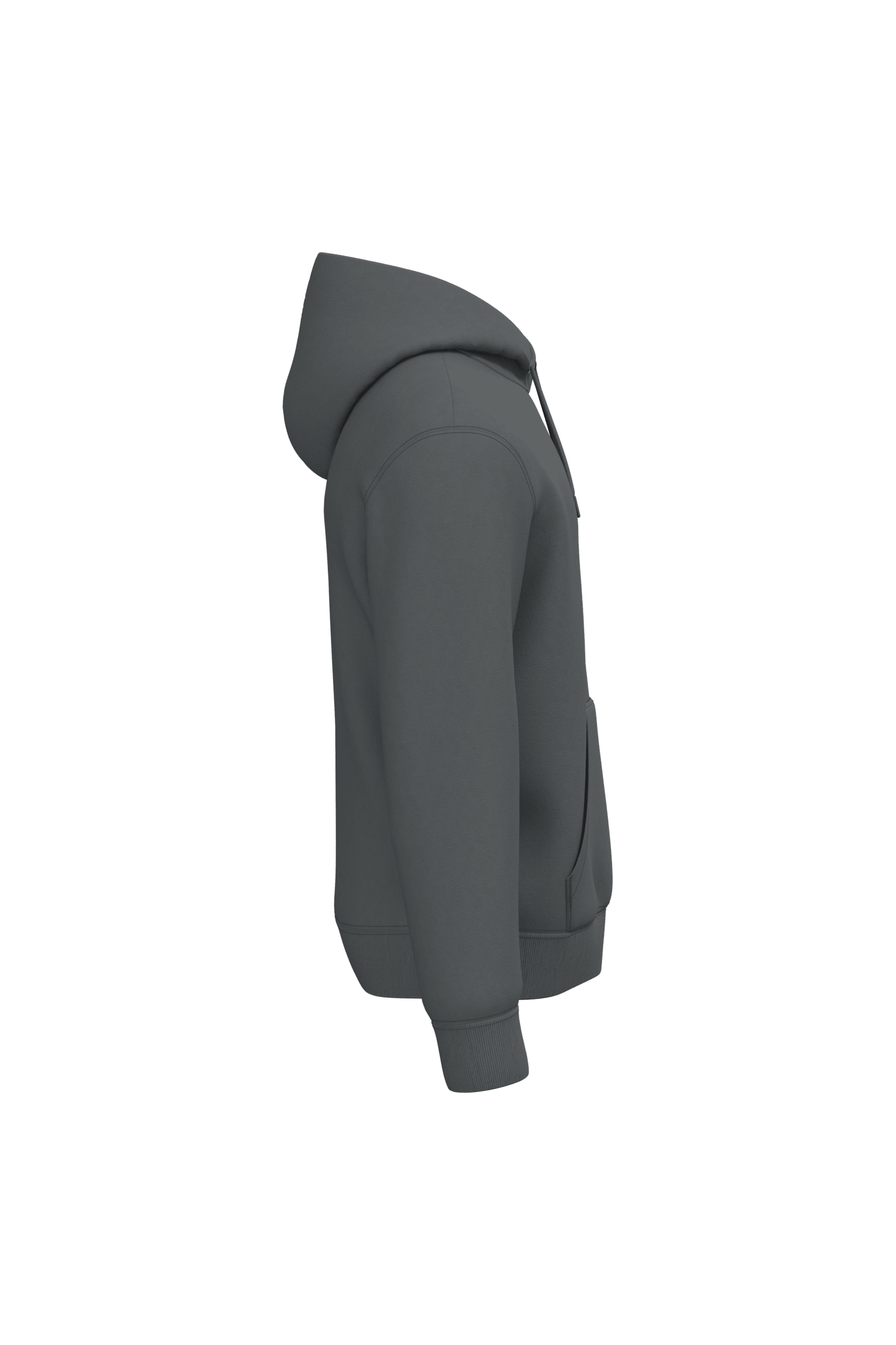 Native Spirit NS401 Bio-Hoodie Iron Grey – Seitenansicht