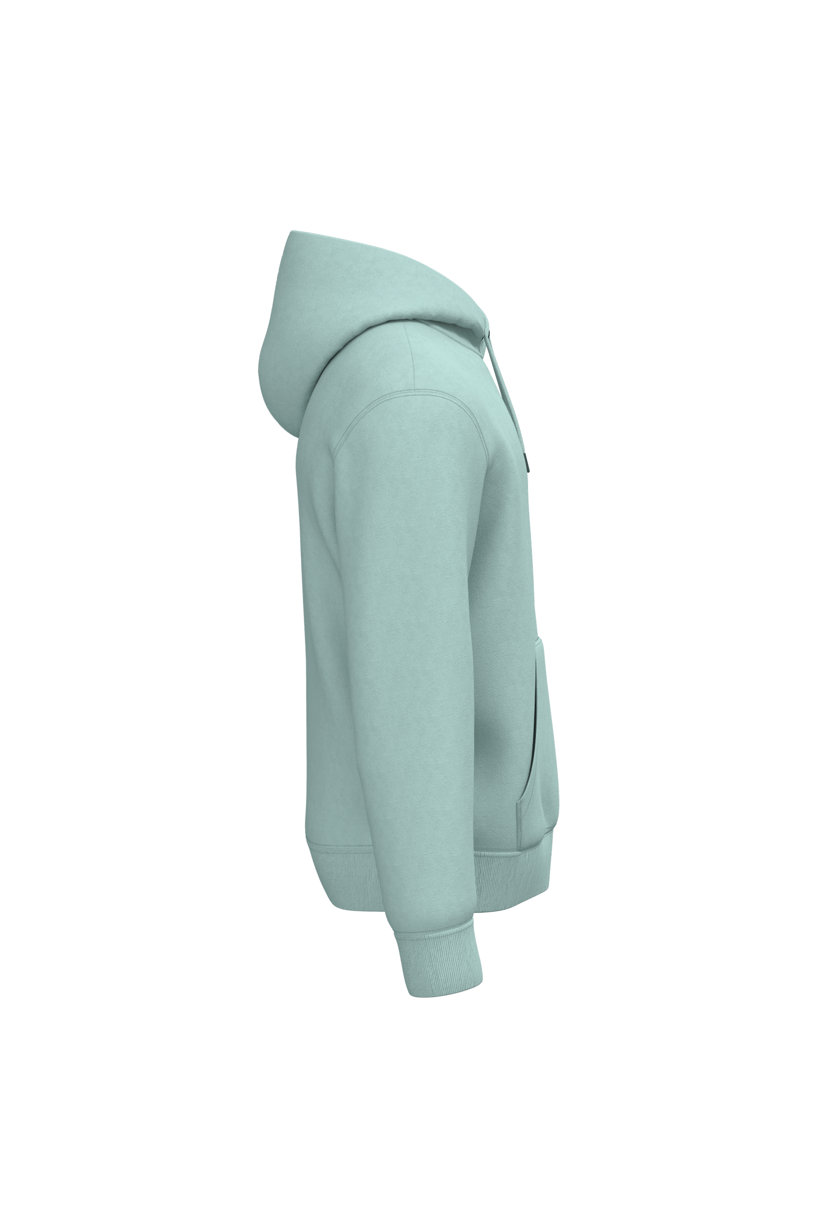 Native Spirit NS401 Bio-Hoodie Jade Green – Seitenansicht