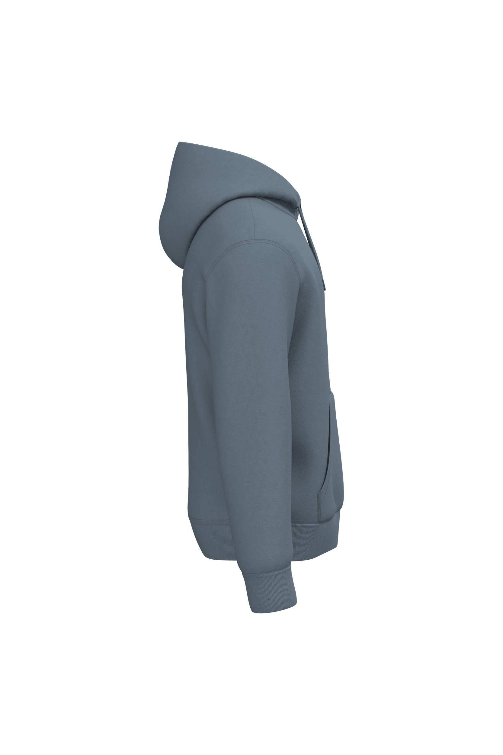 Native Spirit NS401 Bio-Hoodie Mineral Grey – Seitenansicht