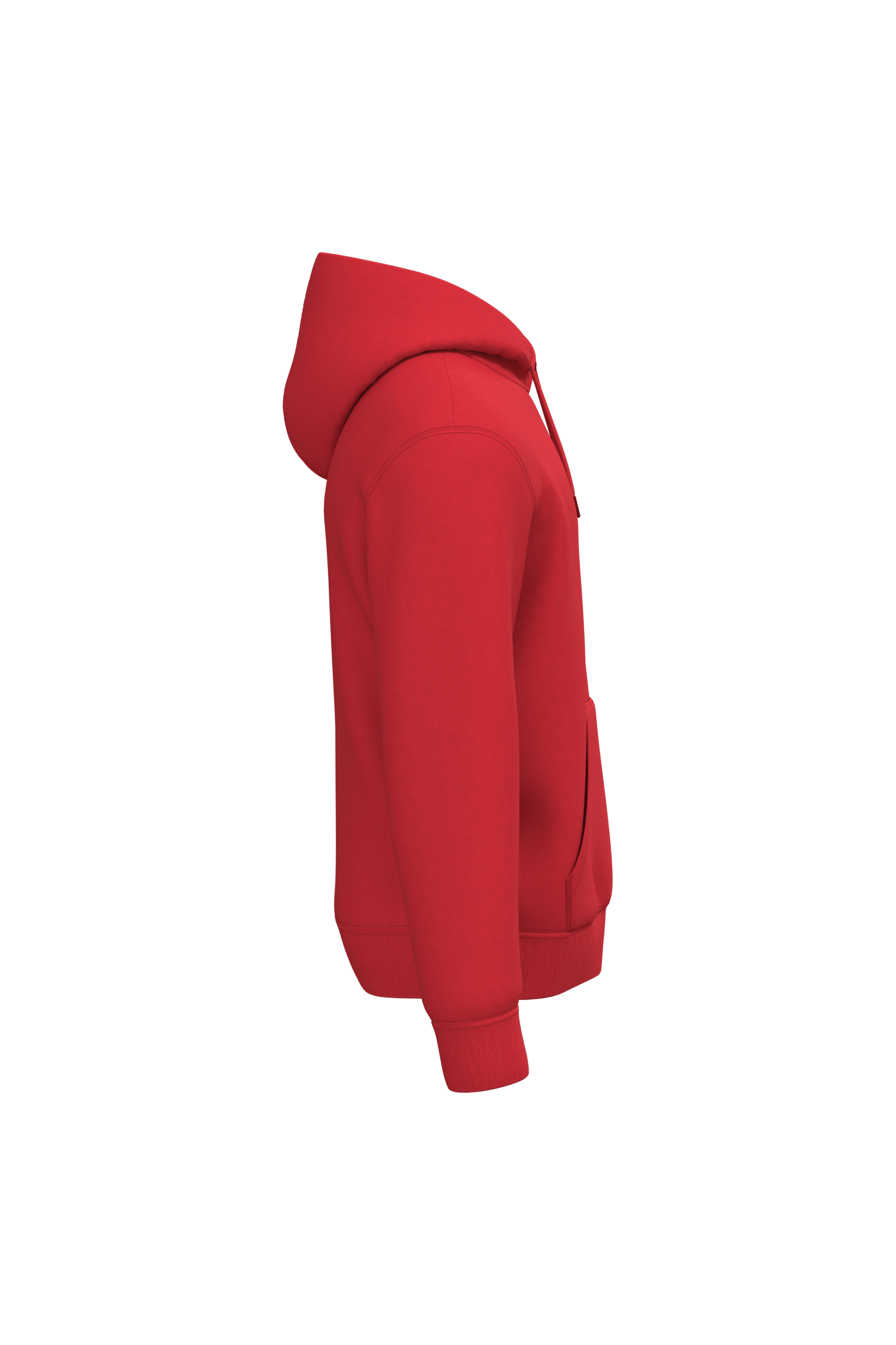 Native Spirit NS401 Bio-Hoodie Poppy Red – Seitenansicht