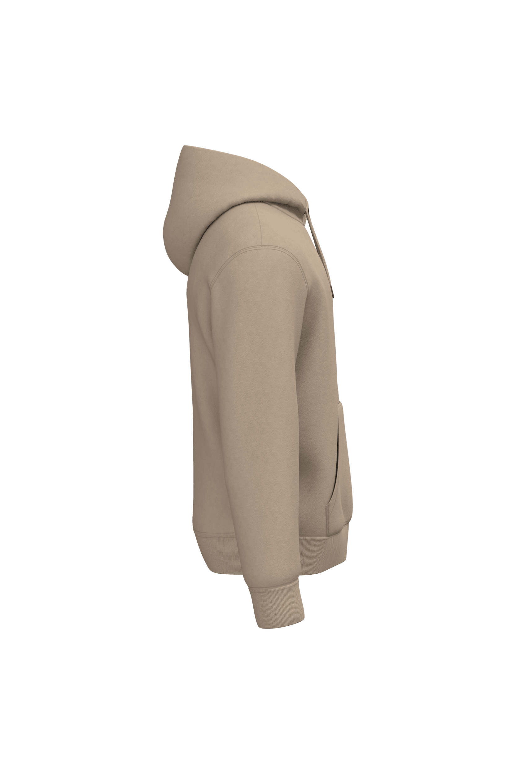 Native Spirit NS401 Bio-Hoodie Wet Sand – Seitenansicht