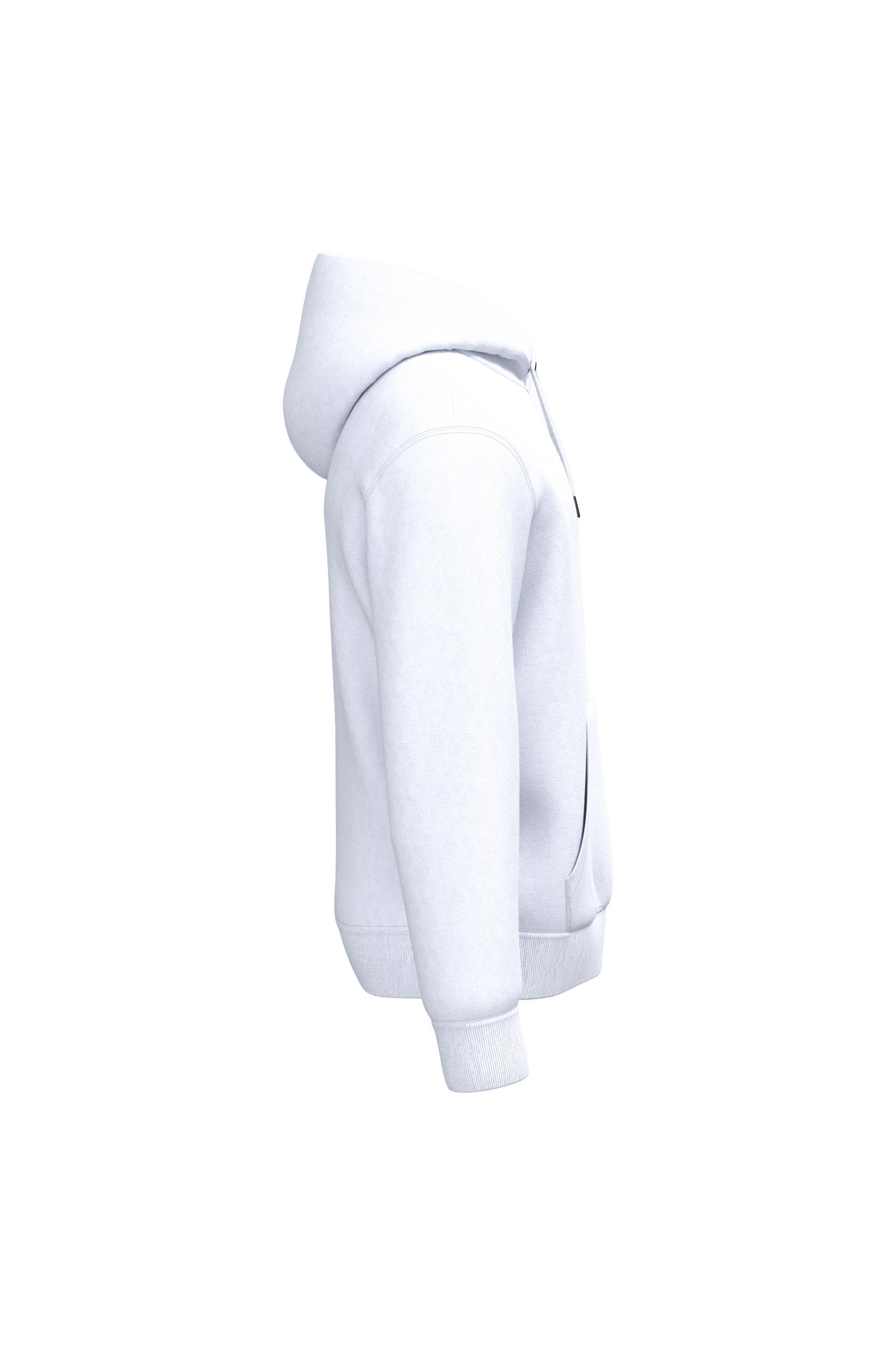 Native Spirit NS401 Bio-Hoodie White – Seitenansicht