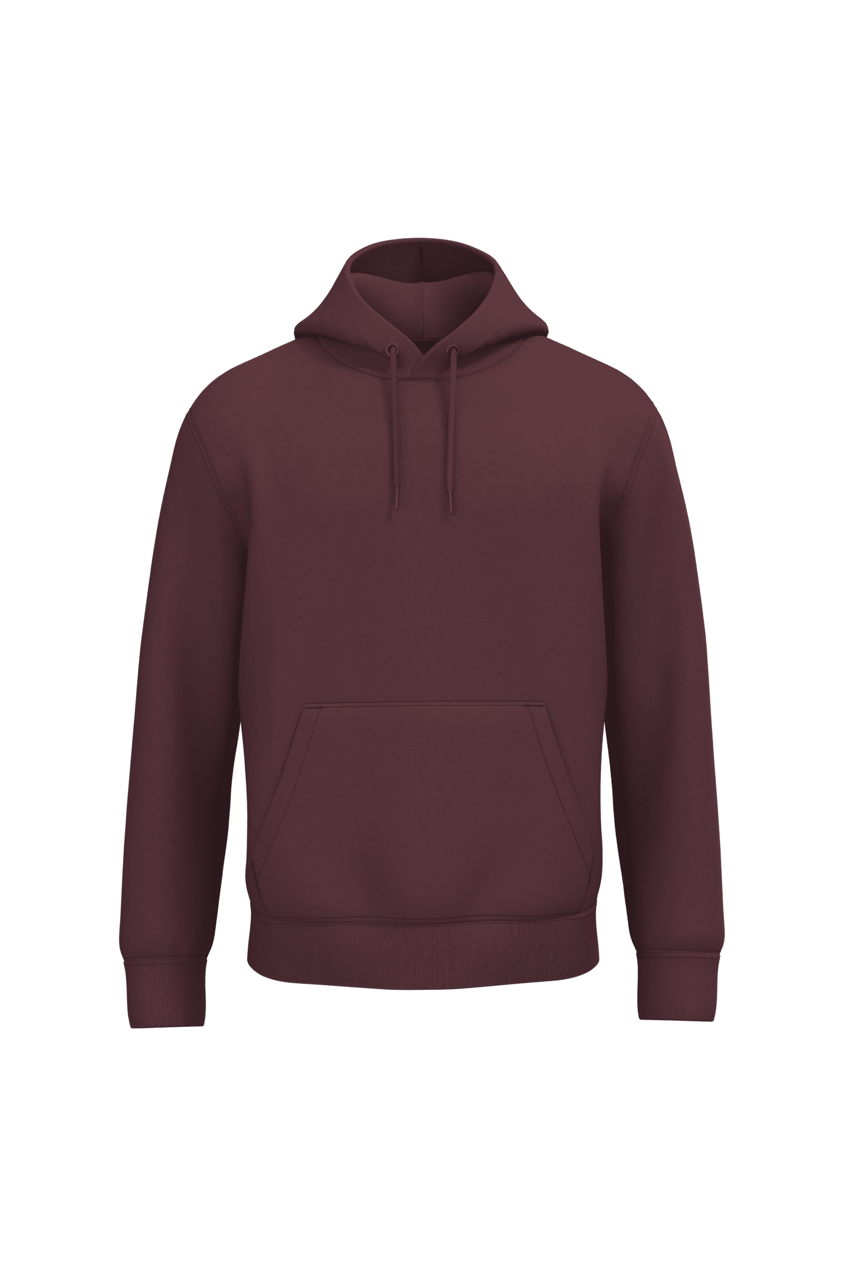 Native Spirit NS401 Bio-Hoodie Dark Cherry – Vorderseite