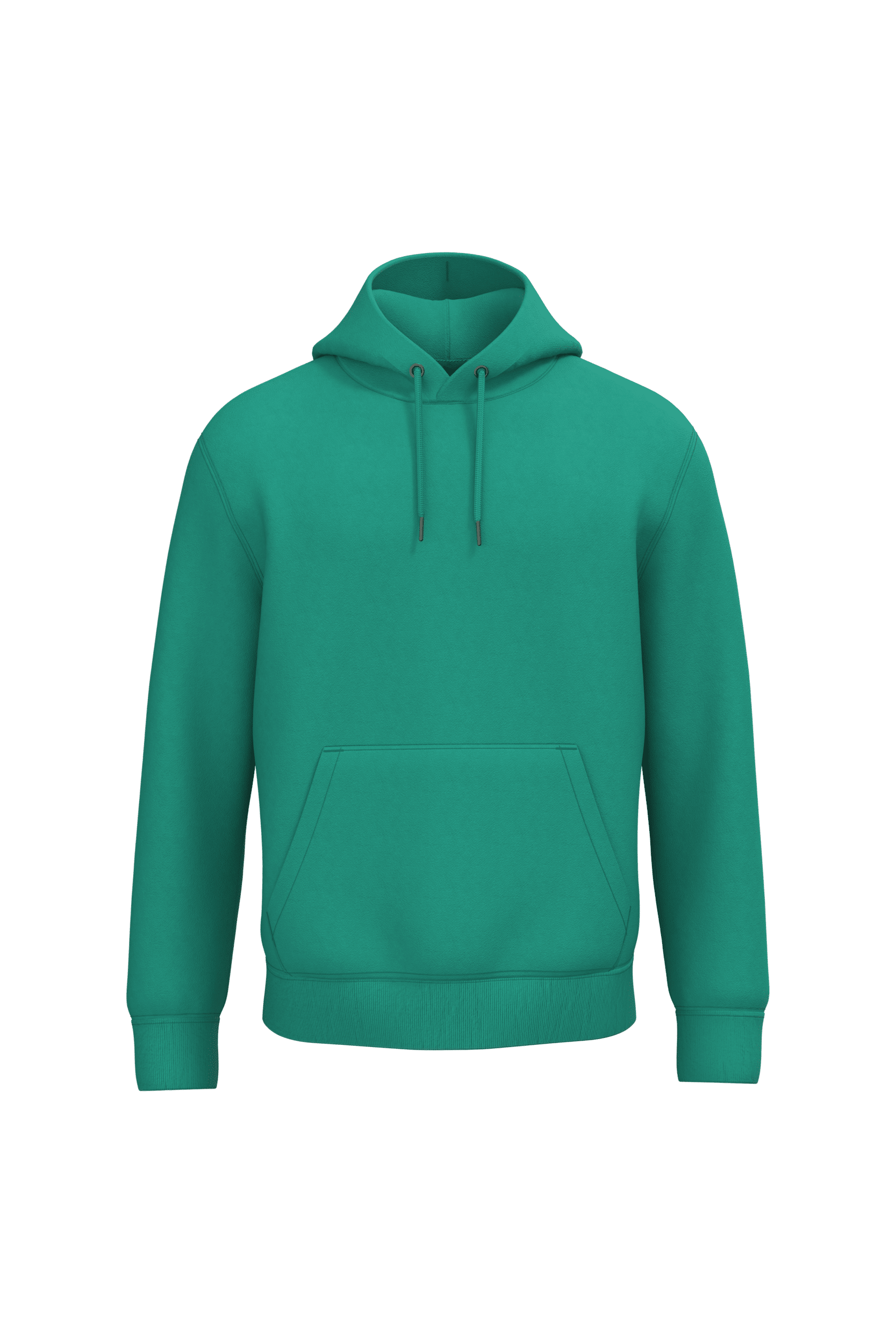 Native Spirit NS401 Bio-Hoodie Gemstone Green – Vorderseite
