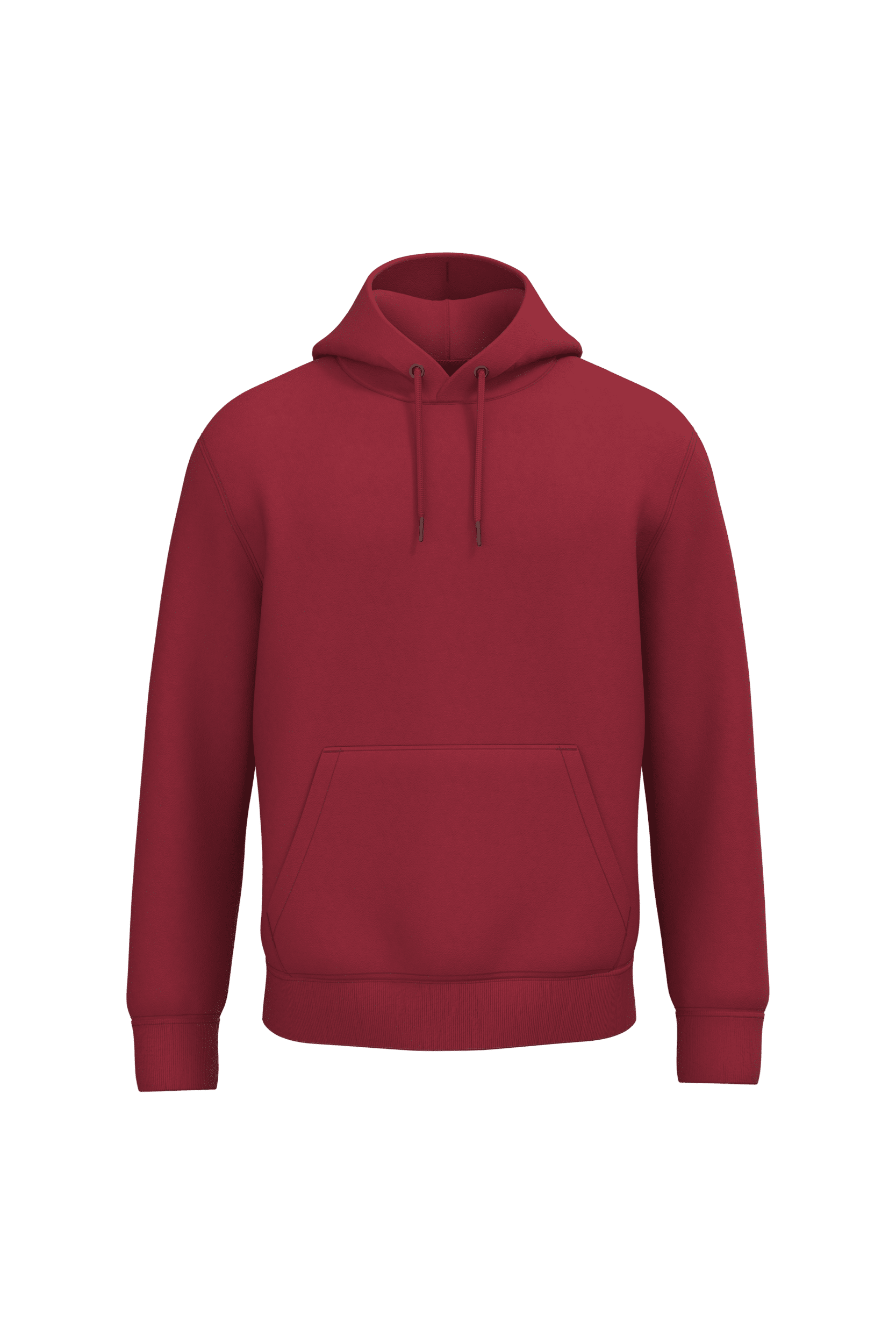 Native Spirit NS401 Bio-Hoodie Hibiscus Red – Vorderseite