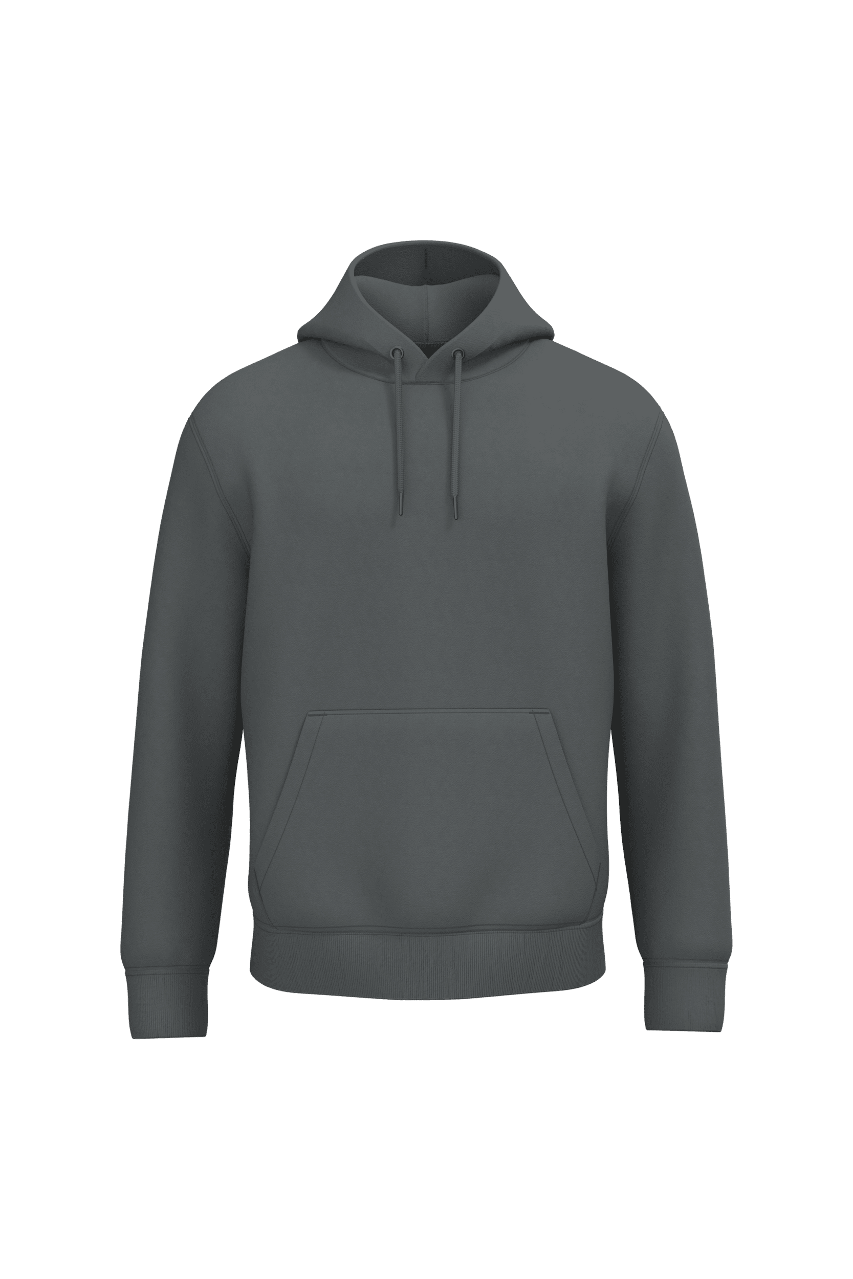 Native Spirit NS401 Bio-Hoodie Iron Grey – Vorderseite